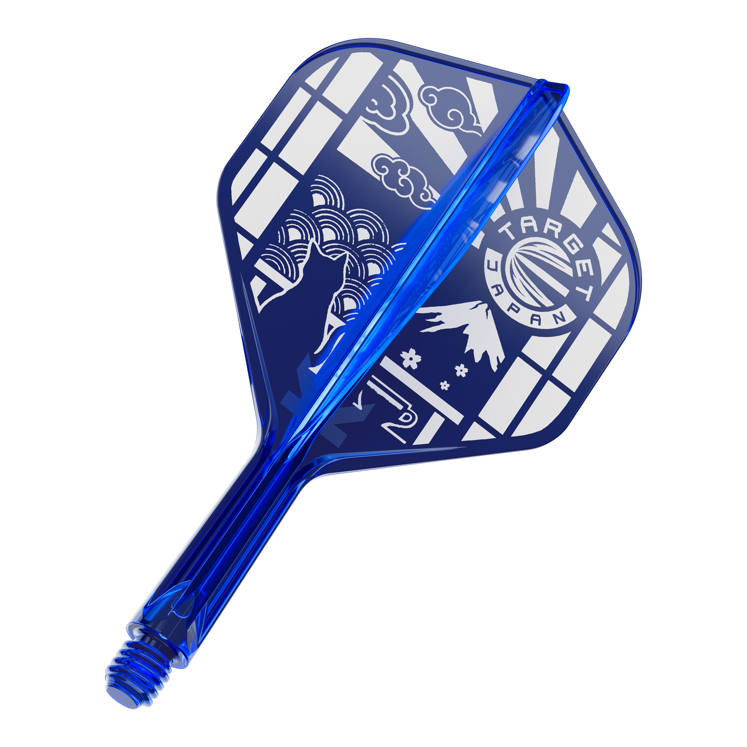 Vuelos estándar Target Japan K-Flex Blue Limited No2 Zu sehen ist das Produkt '410291 Target Japan K-Flex Blue Limited No2 Flights 19mm 1'. Diese blauen Flights sind eine limitierte Edition für Darts.