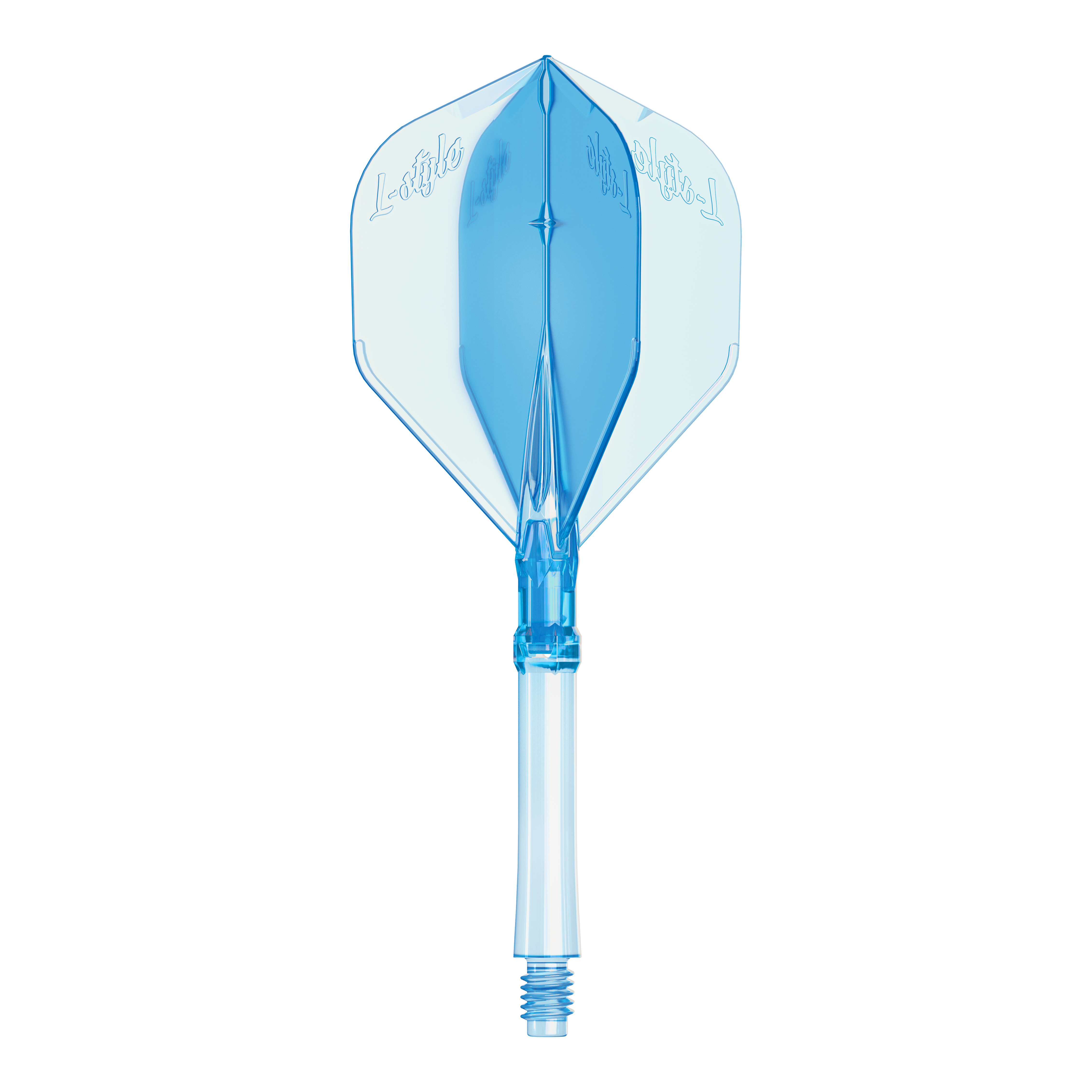 Vuelos L-Style L-System L1 - Azul claro Auf dem Bild ist ein Set L-Style L-System Flights in klarblauer Farbe, große Größe 330, zu sehen. Diese Flights werden für Dartpfeile verwendet.