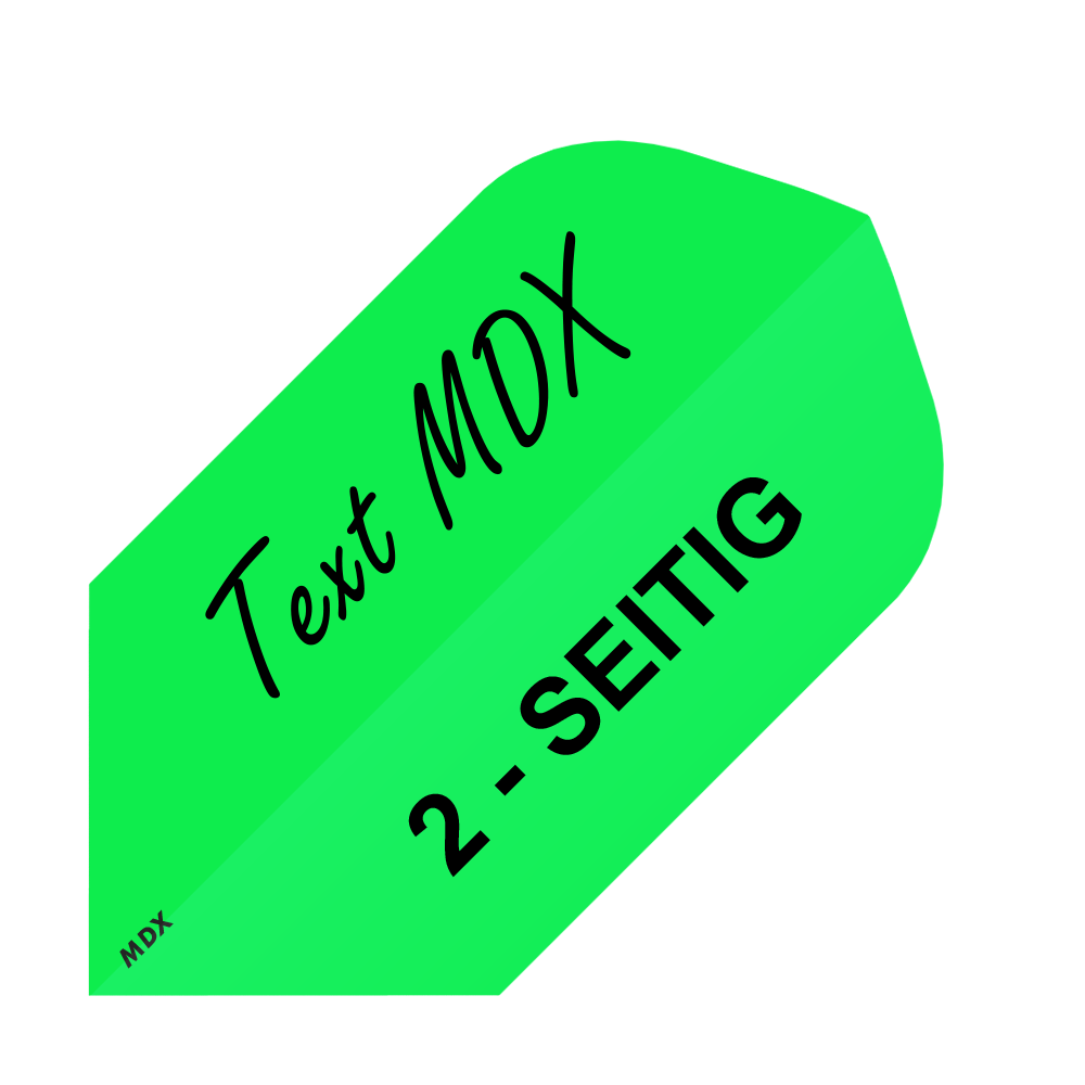 10 juegos de plumas impresas en 2 lados - texto deseado - MDX Slim