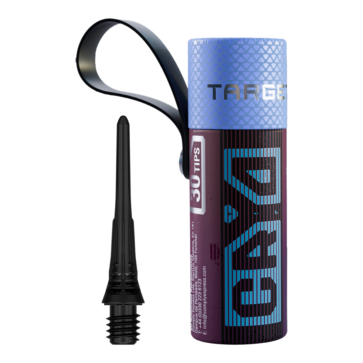 Paquete de 30 puntas de dardos Target Cryo Soft - Negro Das Bild präsentiert die Target Cryo Softdartspitzen im 30er Pack in schwarzer Farbe. Diese Ersatzspitzen sind für den Einsatz mit Softdarts gedacht.
