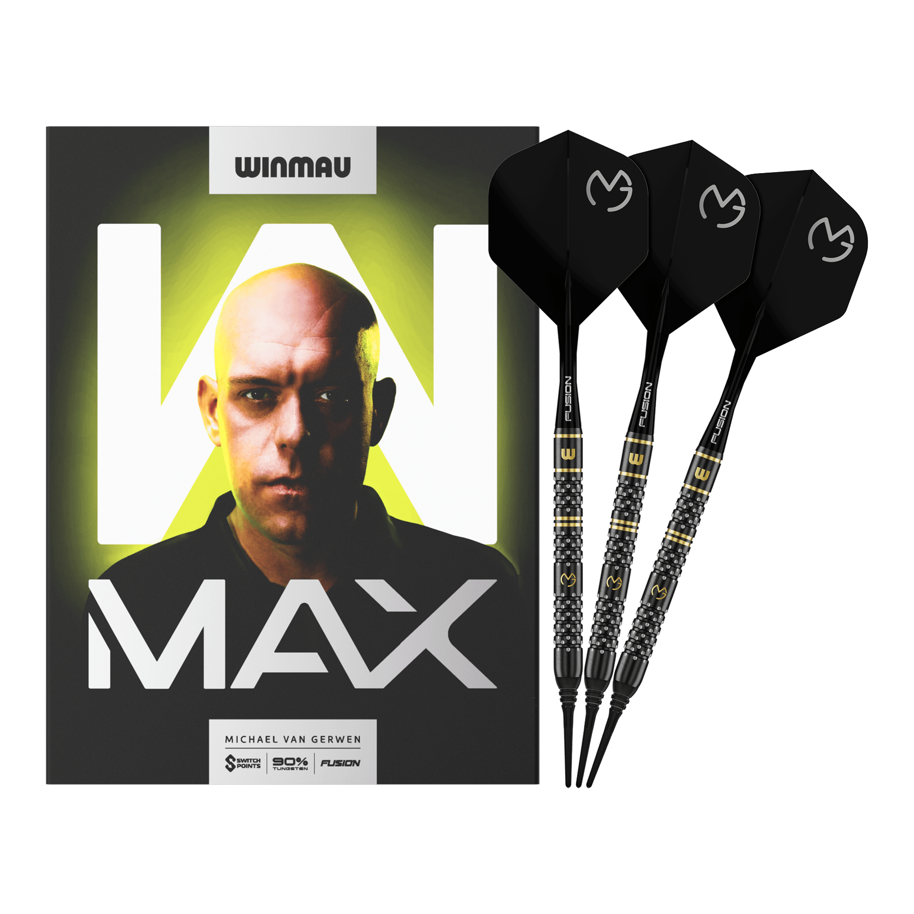 Dardos blandos Winmau Michael Van Gerwen W-MAX - 18 g Dardos blandos Winmau Michael Van Gerwen W-MAX - 18 g