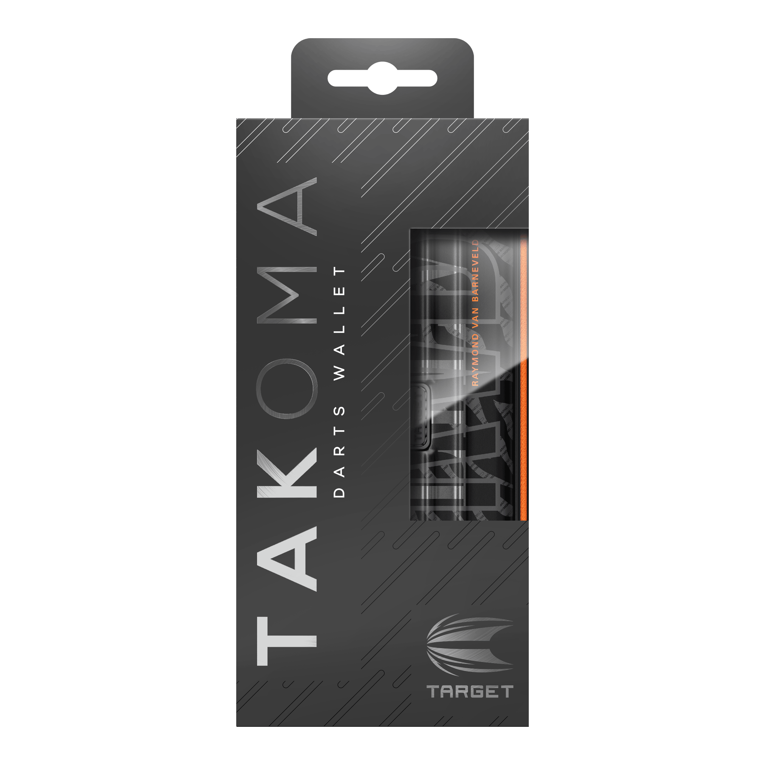 Estuche para dardos Takoma Ghost Series Raymond Van Barneveld Das Bild zeigt das Takoma Ghost Series Raymond Van Barneveld Dartcase. Es handelt sich um ein spezielles Dart-Etui für Dartzubehör.