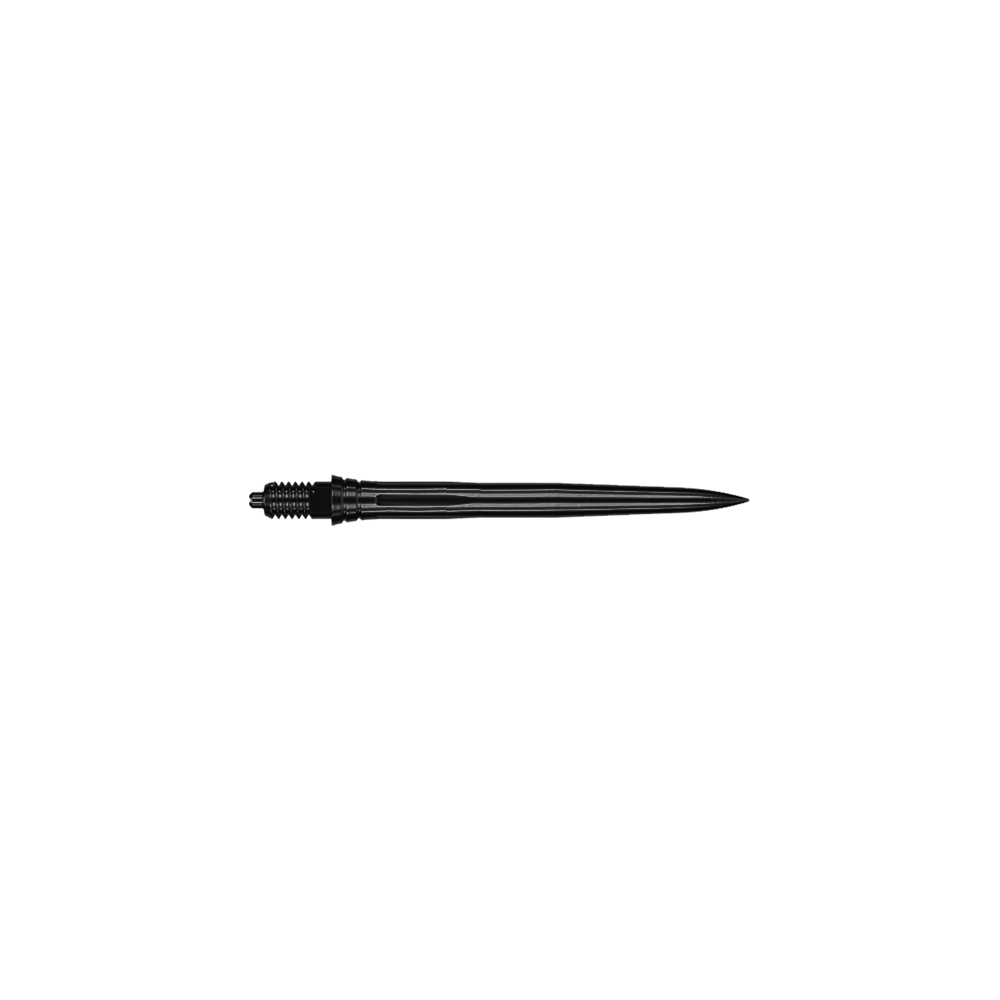Puntas de dardo Caliburn EZ-EVO - Suaves - Negras Das Bild zeigt EVO181 Caliburn EZ-EVO Dartspitzen Smooth Schwarz 28mm. Es handelt sich um schwarze Dartspitzen in glatter Ausführung.