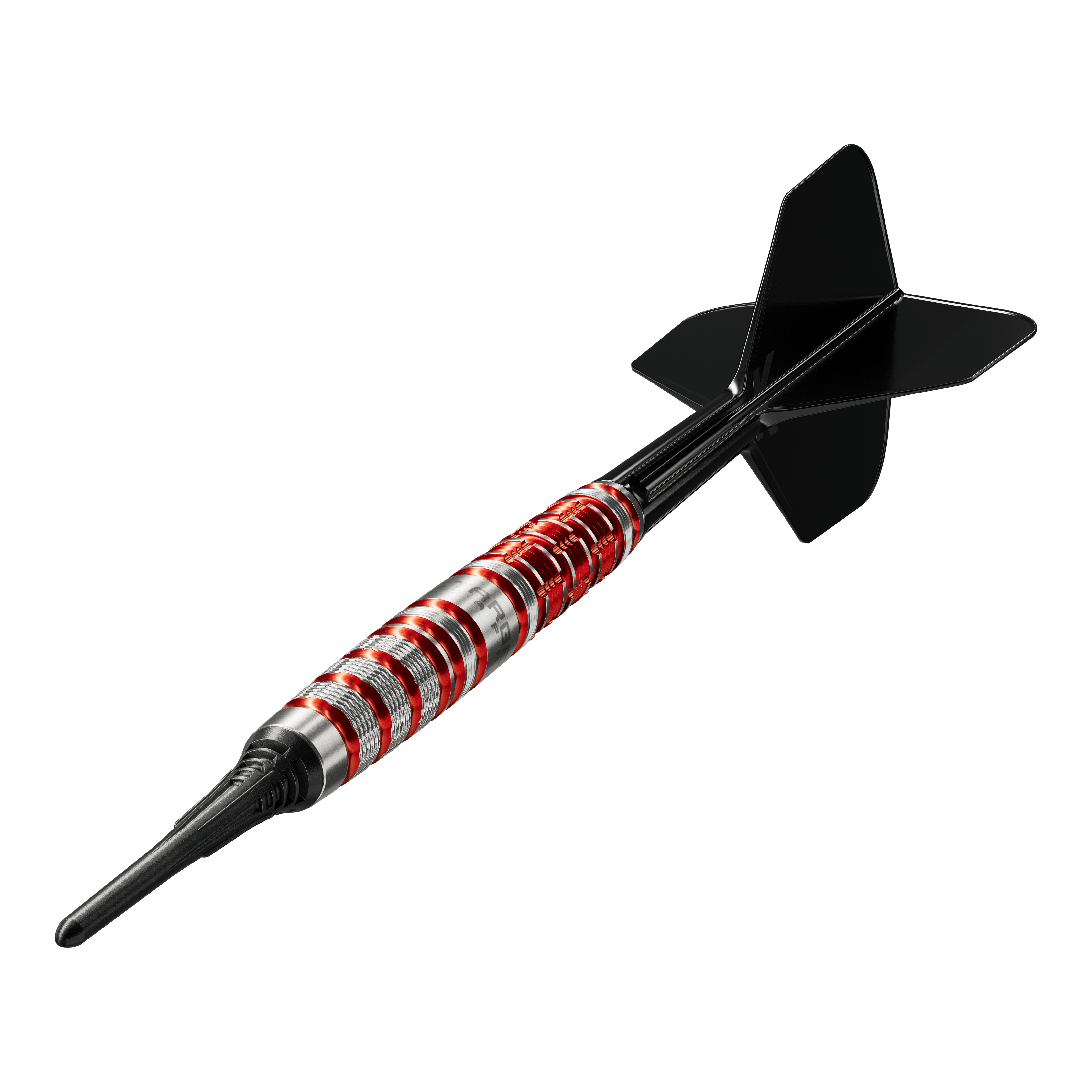 Dardos blandos Target Black Marque Spinel - 21,5 g Target Black Marque Spinel Softdarts - 21,5g ist ein Softdart für höchste Ansprüche. Zu sehen ist die charakteristische schwarze Optik mit markantem Spinel Design.