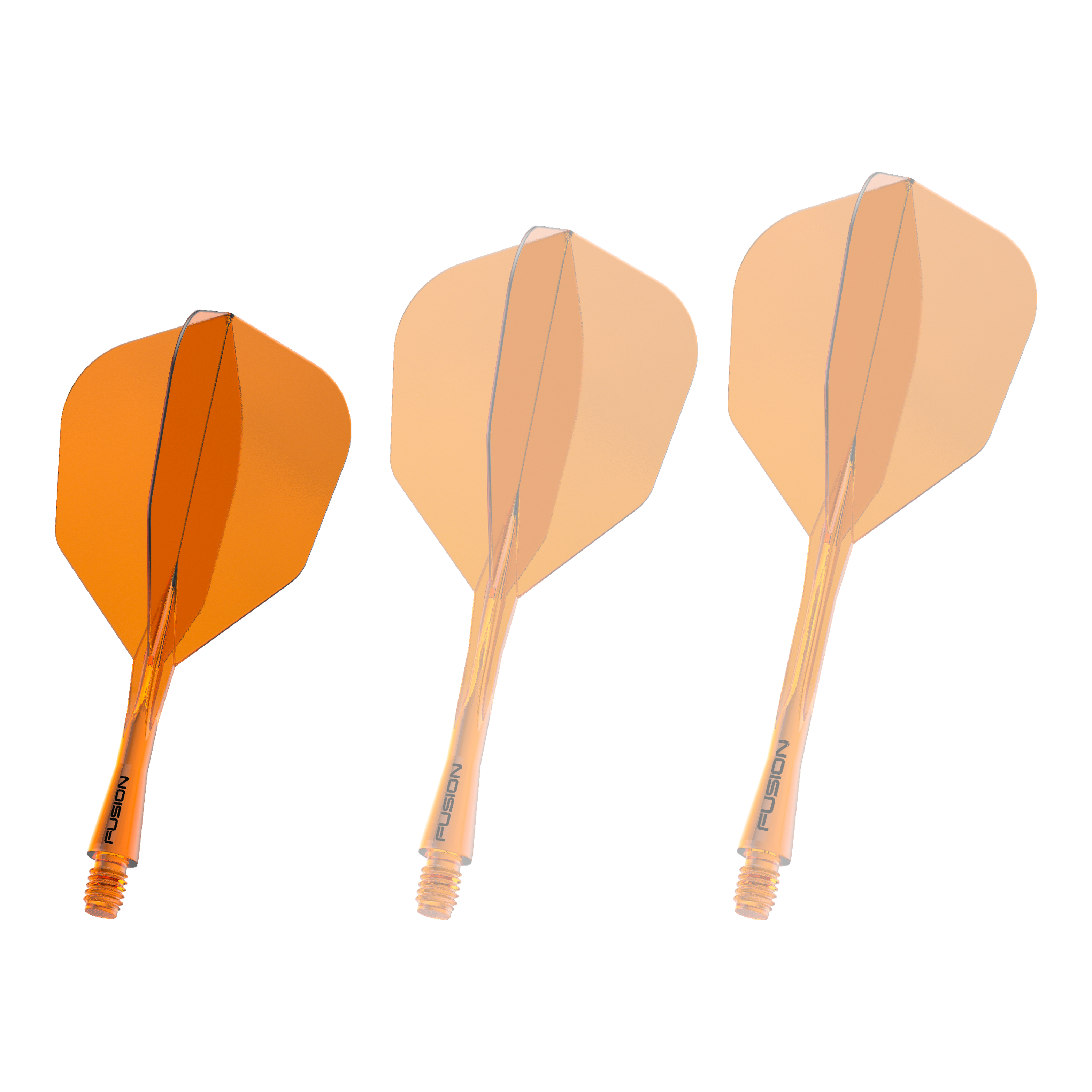 Sistema de eje de vuelo Winmau Fusion n.° 6 naranja neón Das Bild zeigt das Winmau Fusion Flight Shaft System No6 in der Farbe Neon Orange mit einer Länge von 22 mm. Es handelt sich um eine weitere Ansicht des Produkts.