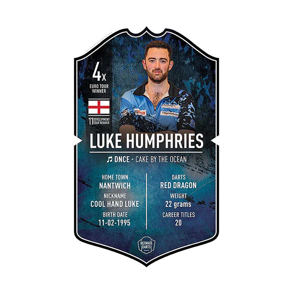 Tarjeta de dardos Ultimate - Luke Humphries