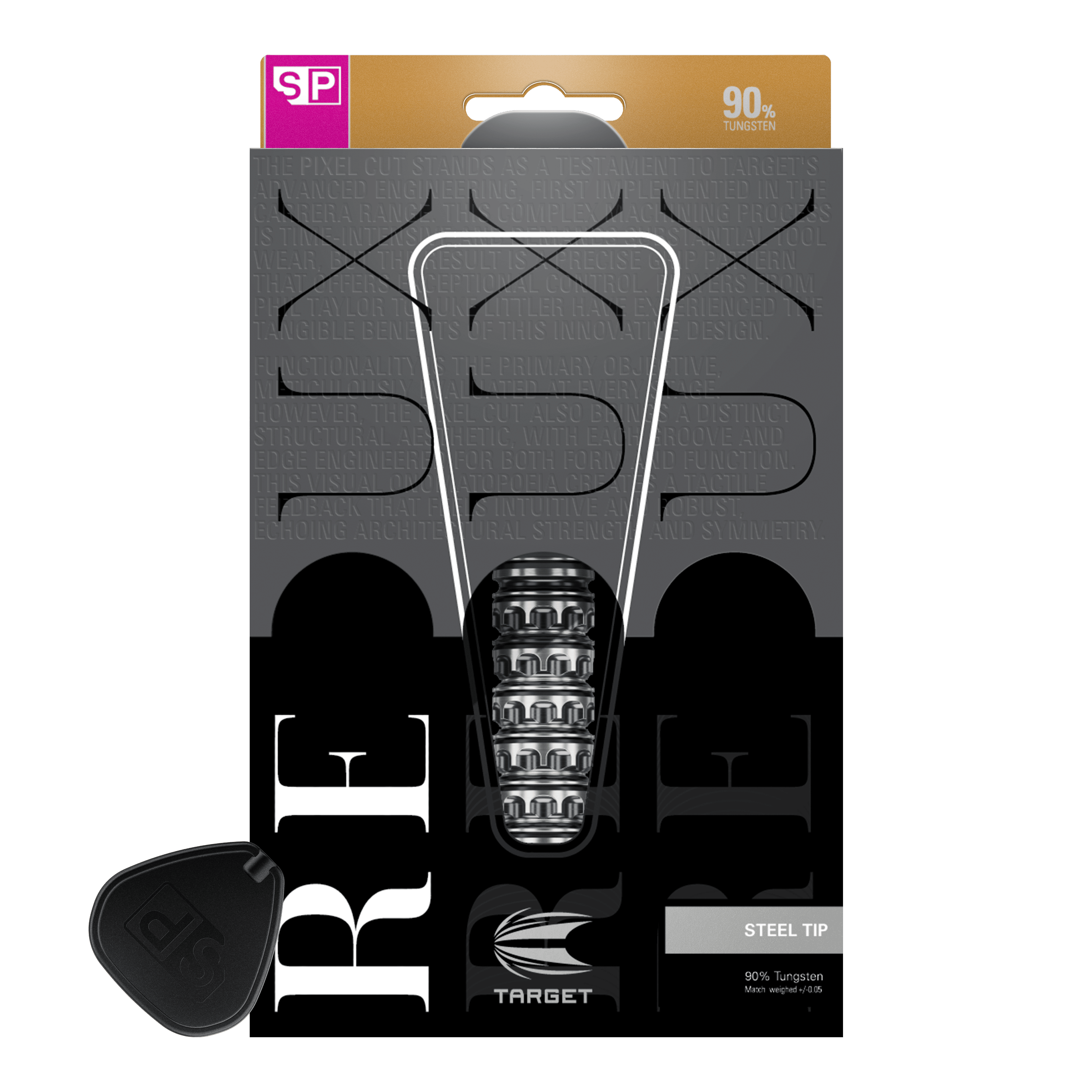 Dardos de acero Target Redux 01 Swiss Point Abgebildet sind die Target Redux 01 Swiss Point Steeldarts. Die Steeldarts zeichnen sich durch ihr modernes Design aus.