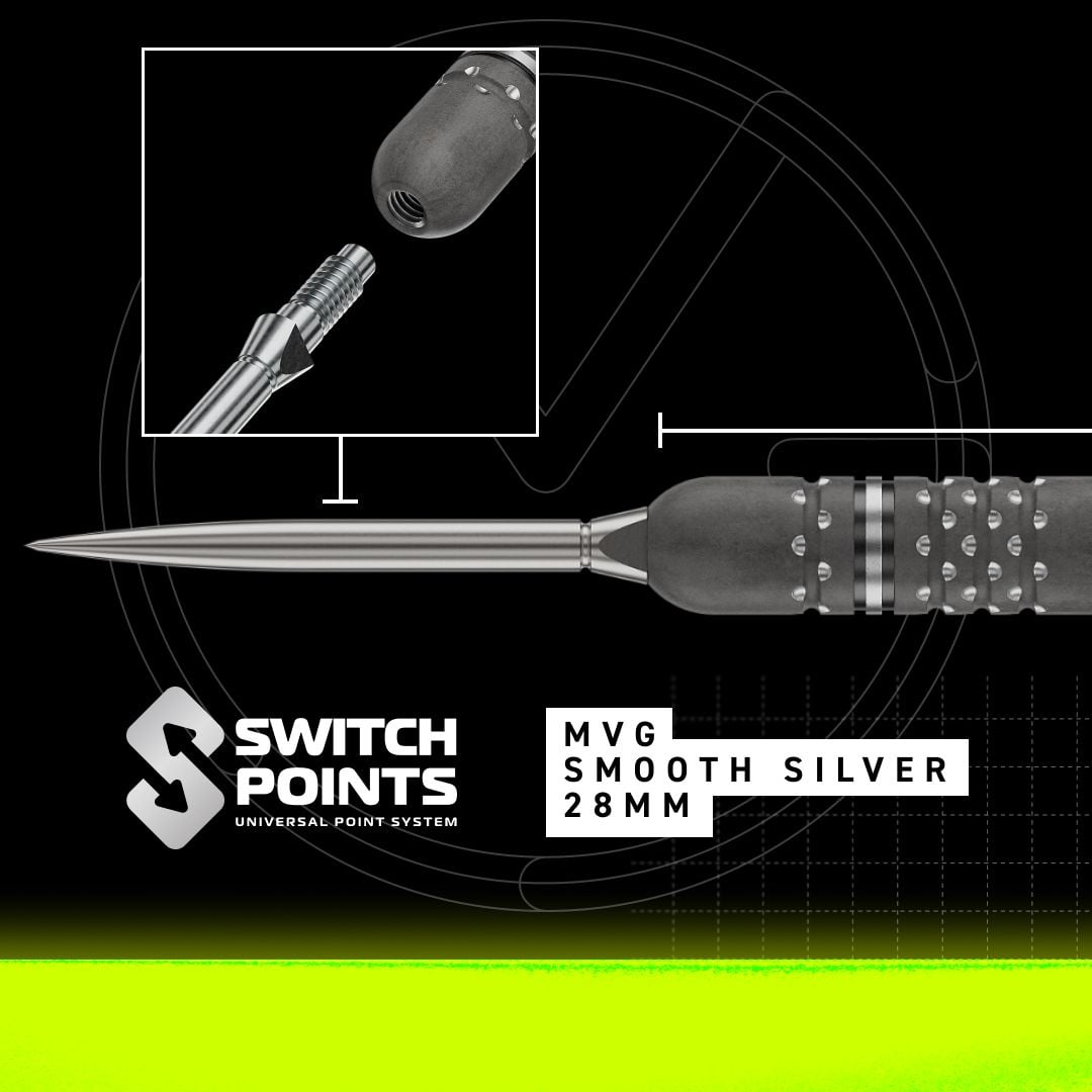 Dardos de acero Winmau Michael Van Gerwen TS-PRO Switch Point Dardos de acero Winmau Michael Van Gerwen TS-PRO Switch Point