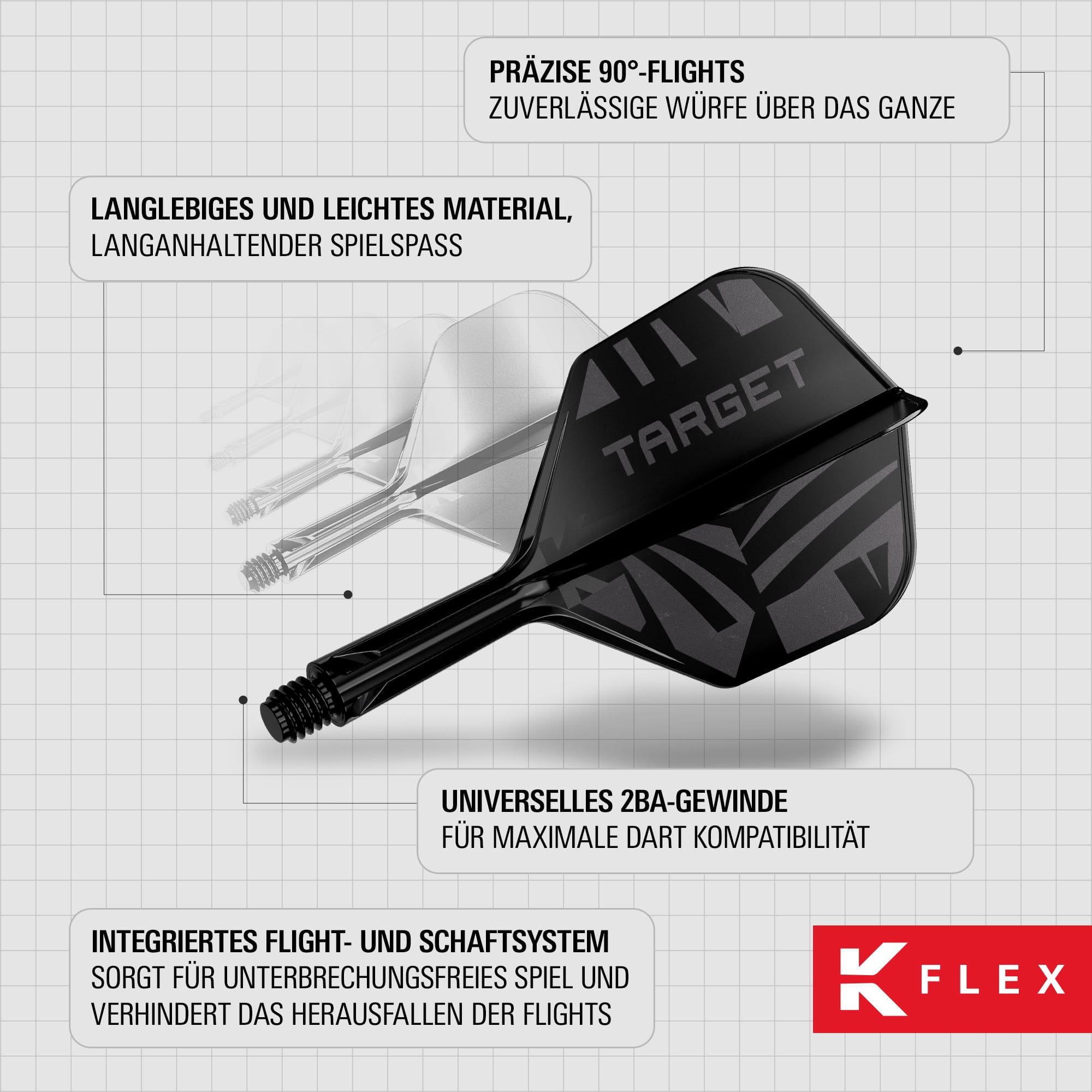 Vuelos Target K-Flex negros n.° 6