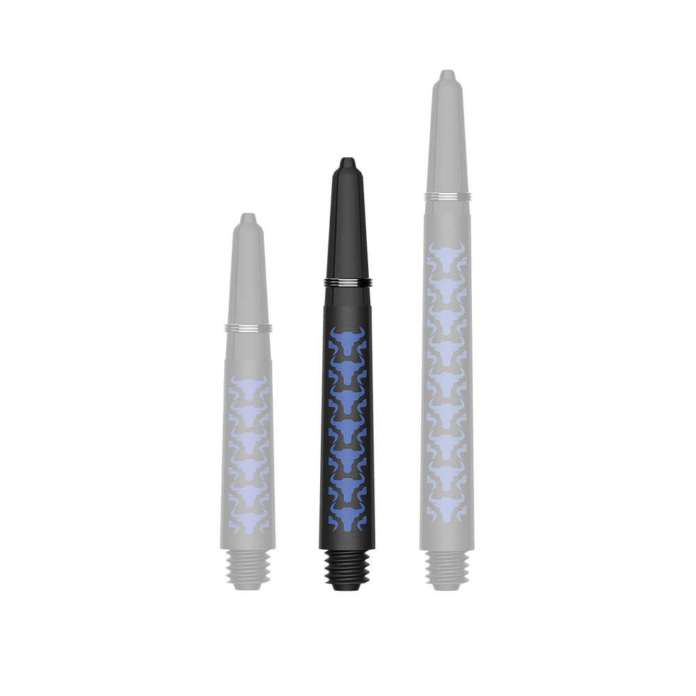 Ejes de carbono Bulls NL Capo - Azul Das Foto zeigt BullsNL Capo Carbon Shafts Blau Short 34mm. Es handelt sich um einen einzelnen Dart-Schaft aus Carbon.