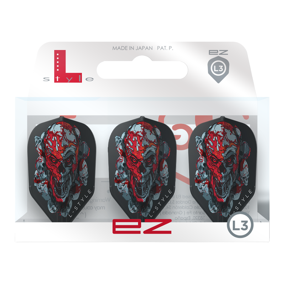 Plumas L-Style Ryan Searle Signature V4 Black L3EZ Diese Abbildung zeigt L-Style Ryan Searle Signature V4 Black L3EZ Flights. Die Dartflights zeichnen sich durch ein elegantes, schwarzes Design aus.