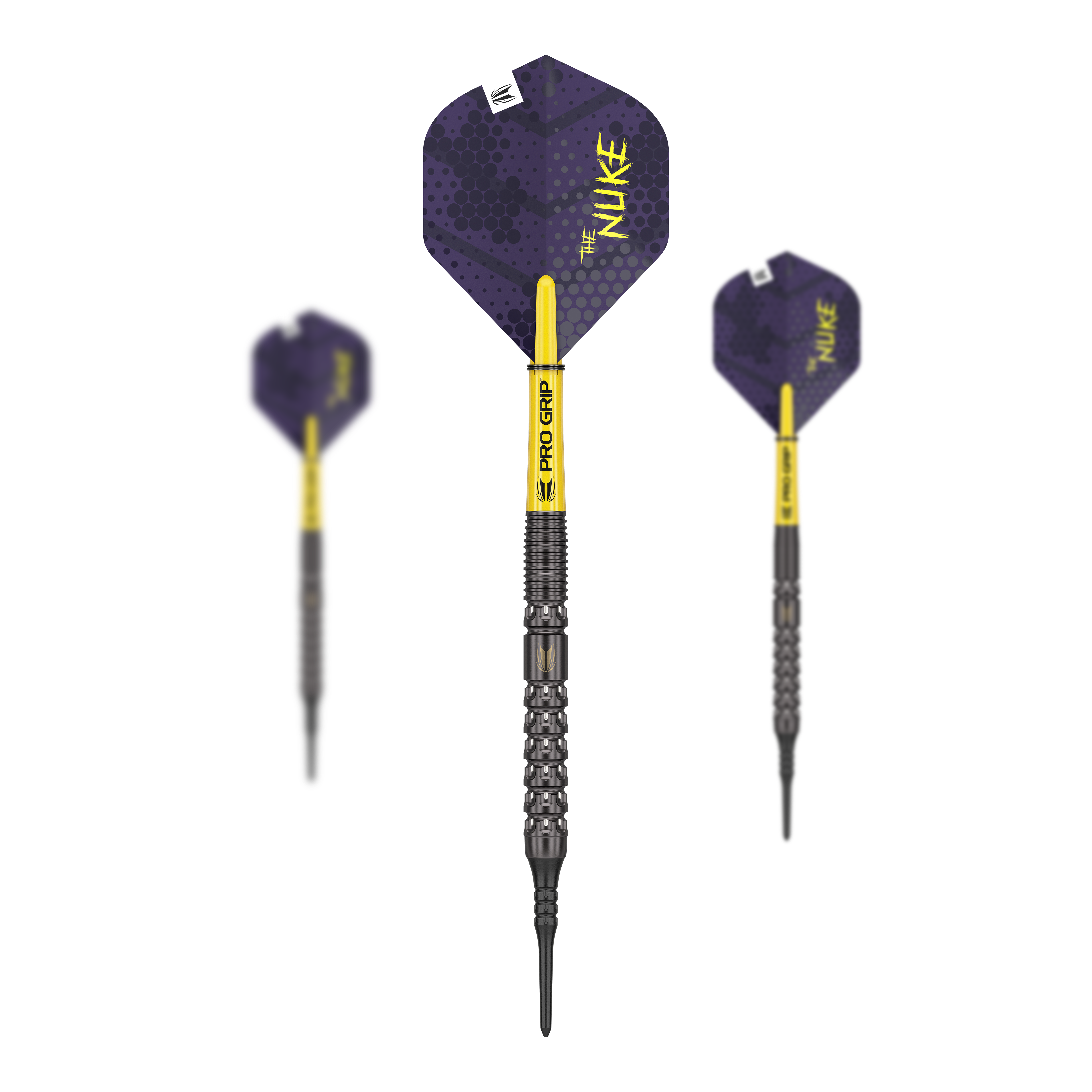 Dardos blandos Target Luke Littler GEN1 - 19 g Das Bild zeigt ein Set von Softdarts. Der Dateiname ist '210324_Target_Luke_Littler_GEN1_Softdarts_1Set_(1)'.