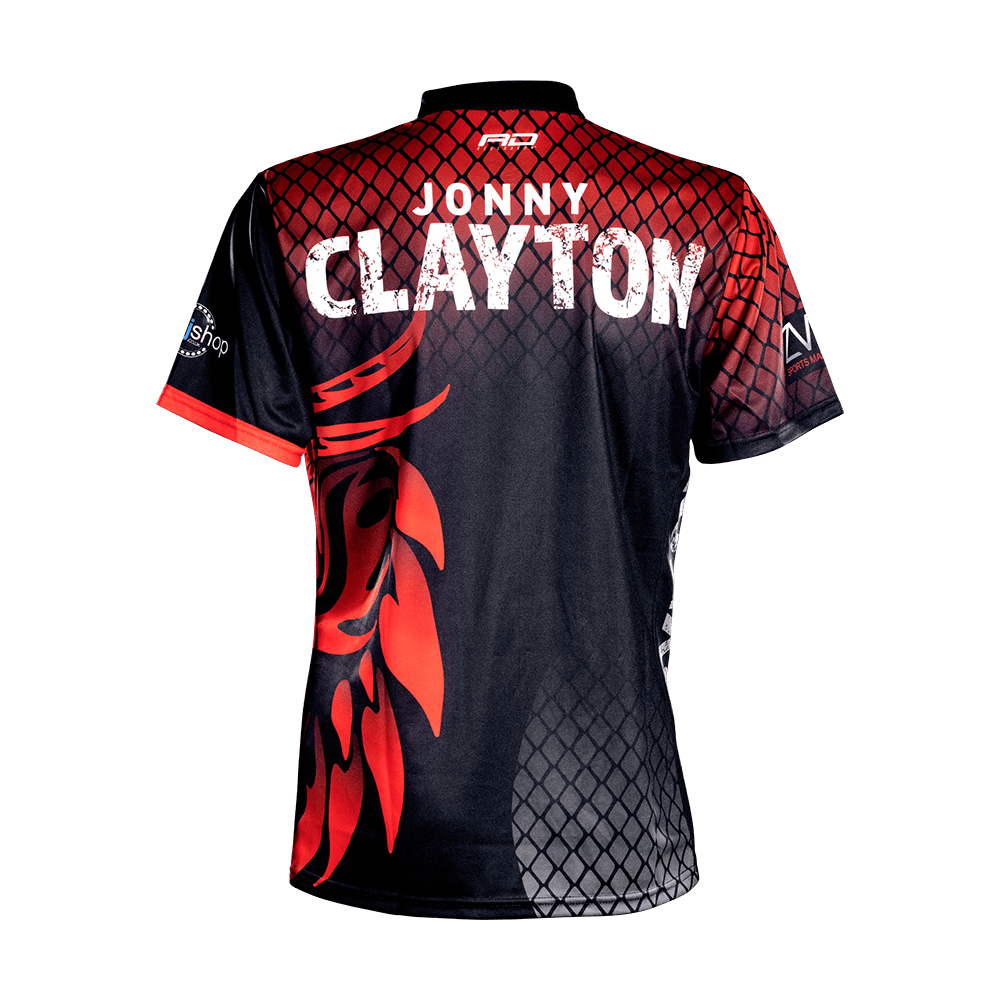 Camisa de dardos Red Dragon Jonny Clayton Tour