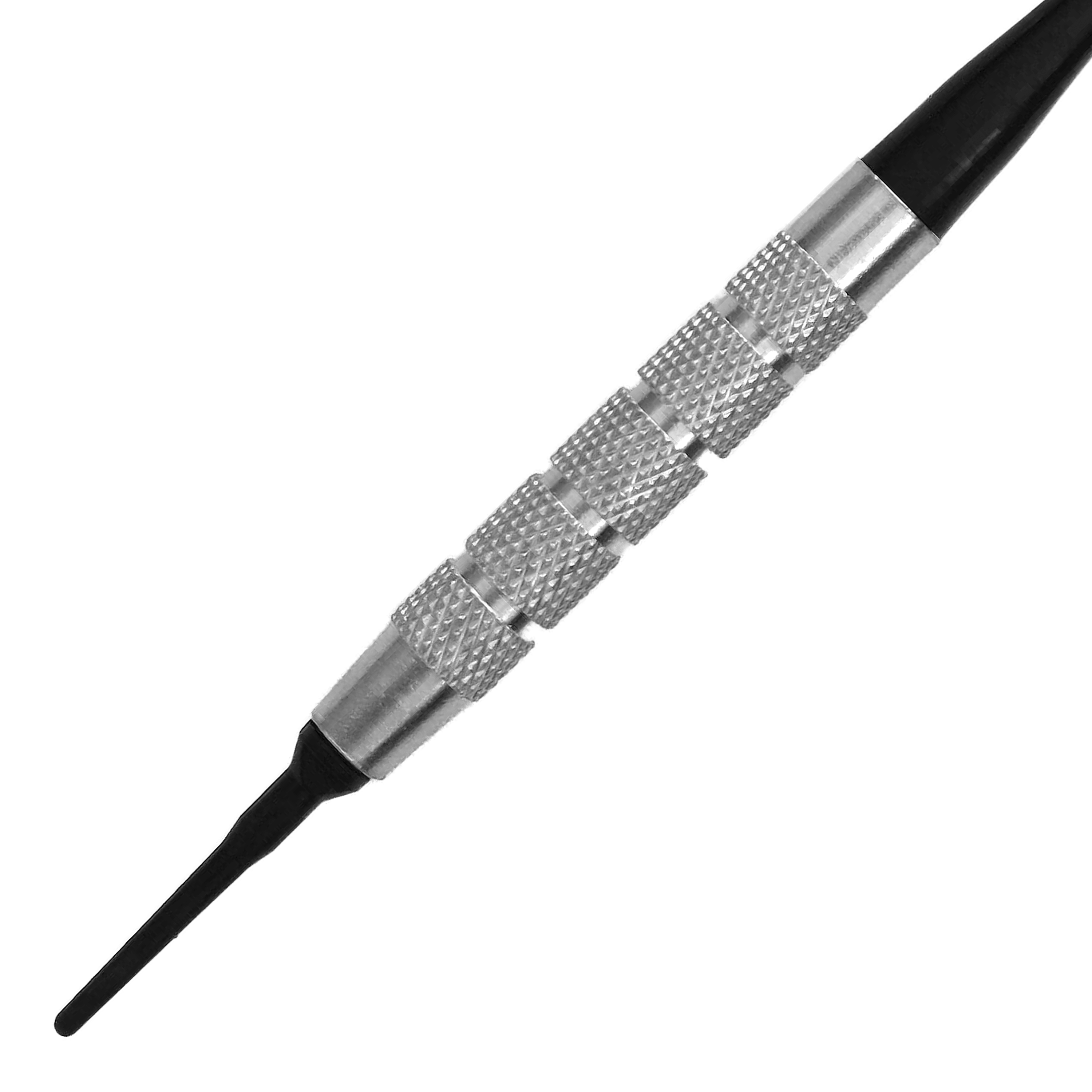 Dardos blandos McDart Silver Brass Bardarts - 18 g Das Bild zeigt die McDart Silver Brass Bardarts Softdarts mit einem Gewicht von 18g. Diese Darts sind für das Softdart-Spiel geeignet.
