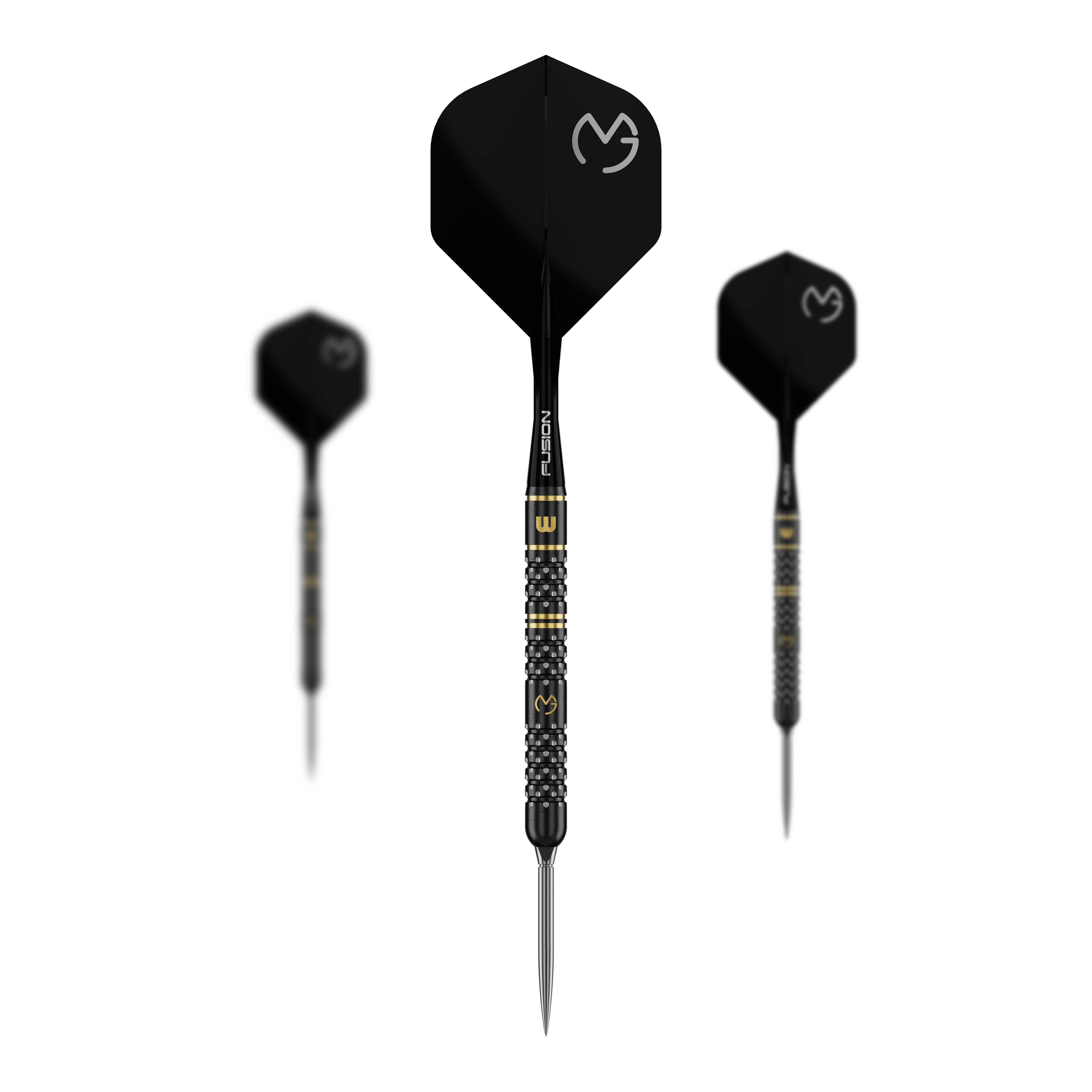 Dardos de acero Winmau Michael Van Gerwen W-MAX Switch Point Das Bild zeigt Winmau Michael Van Gerwen W-MAX Switch Point Steeldarts als Set. Mehrere Darts sind enthalten.
