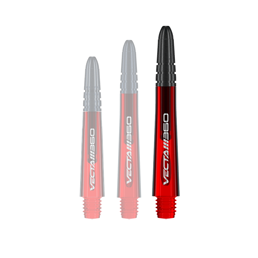 Ejes Winmau Vecta Blade 360 - Rojo Dieses Bild zeigt einen roten Dart-Schaft mit dem Namen 7025-219_Winmau_Vecta_Blade360_Shafts_Rot_40mm_1. Das Produkt ist 40 mm lang und hat ein schlichtes Design.