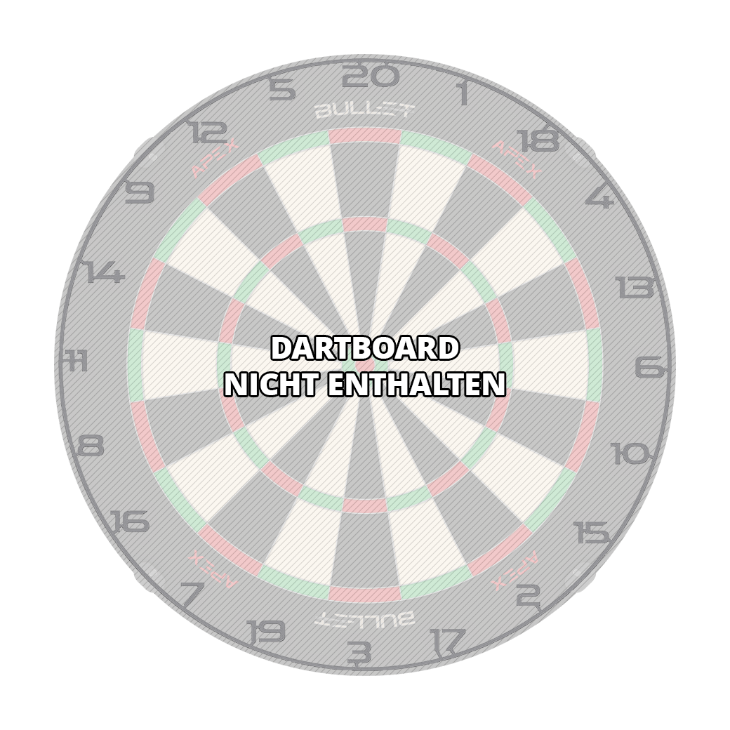 Anillo de número de diana de bala Hier ist ein weiteres Bild eines grauen Zahlenrings für ein Dartboard zu sehen. Der Dateiname lautet BT1000110_Bullet_Dartboard_Zahlenring_Grau_3.