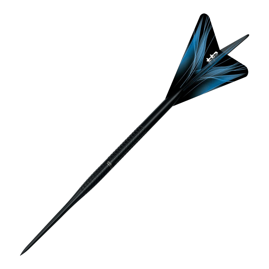 Dardos de acero Caliburn TTD Complete Titanium T1 negros - 5 g Das Bild zeigt den Caliburn TTD Complete Titanium T1 Black Steeldarts - 5g. Der Dartpfeil besticht durch sein schwarzes Titan-Finish.