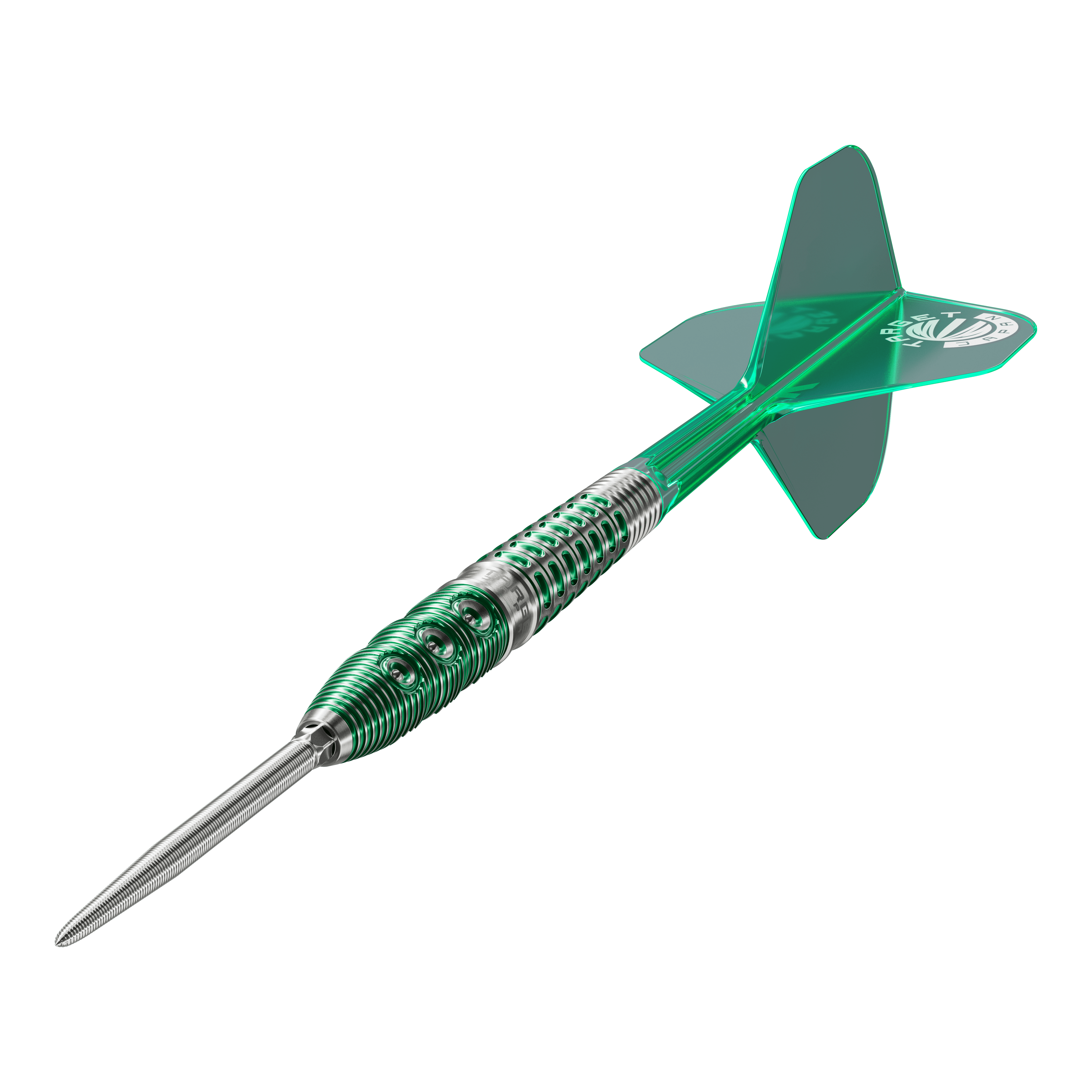 Auf dem Bild sind die Target Japan Prime Series Motomu Sakai Xeno GEN1 Swiss Point Steeldarts zu sehen. Sie zeichnen sich durch hochwertige Verarbeitung aus.