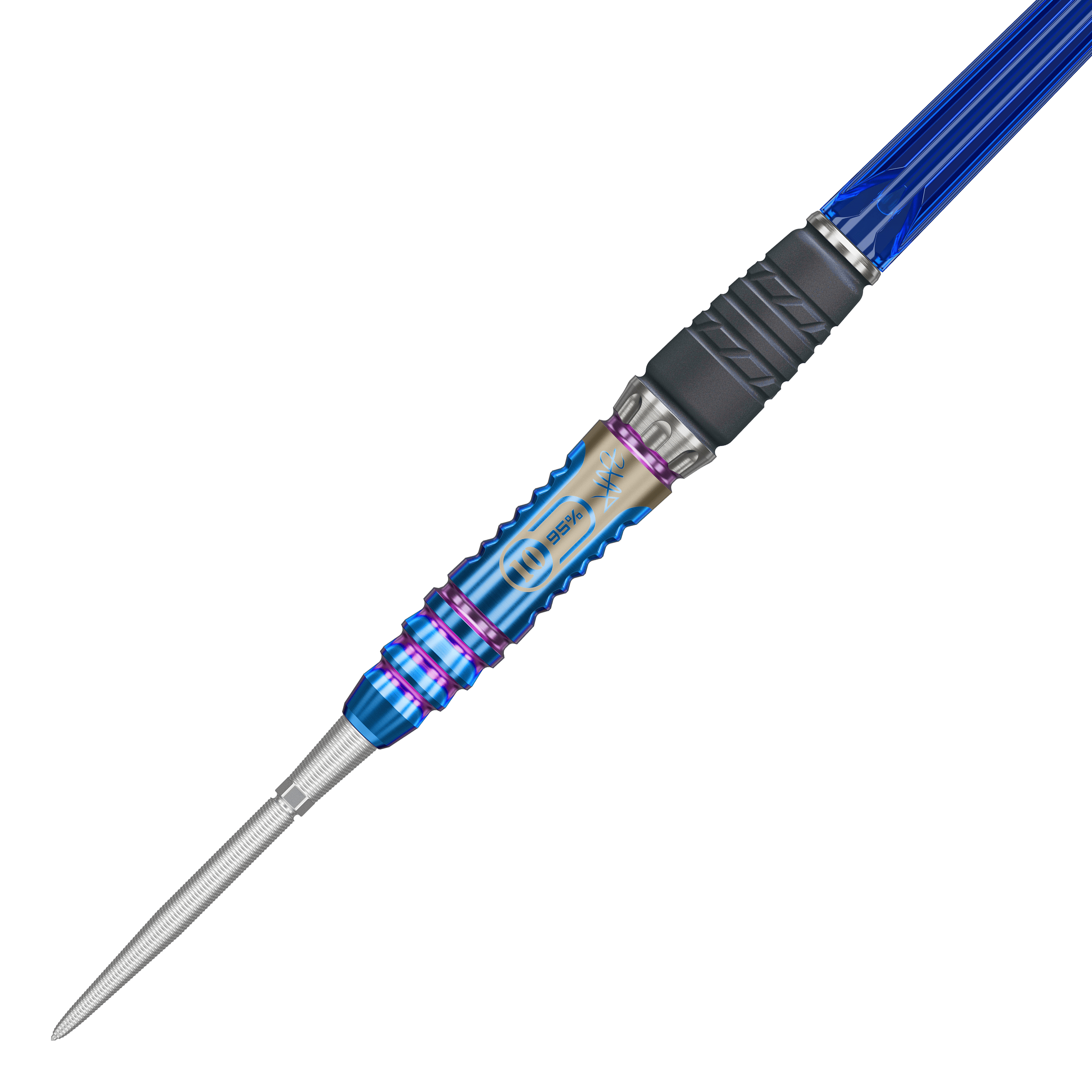 Dardos de acero Target Japan Rising Sun GEN10 Swiss Point Zu sehen sind die Target Japan Rising Sun GEN10 Swiss Point Steeldarts. Die Darts sind aus verschiedenen Winkeln fotografiert.