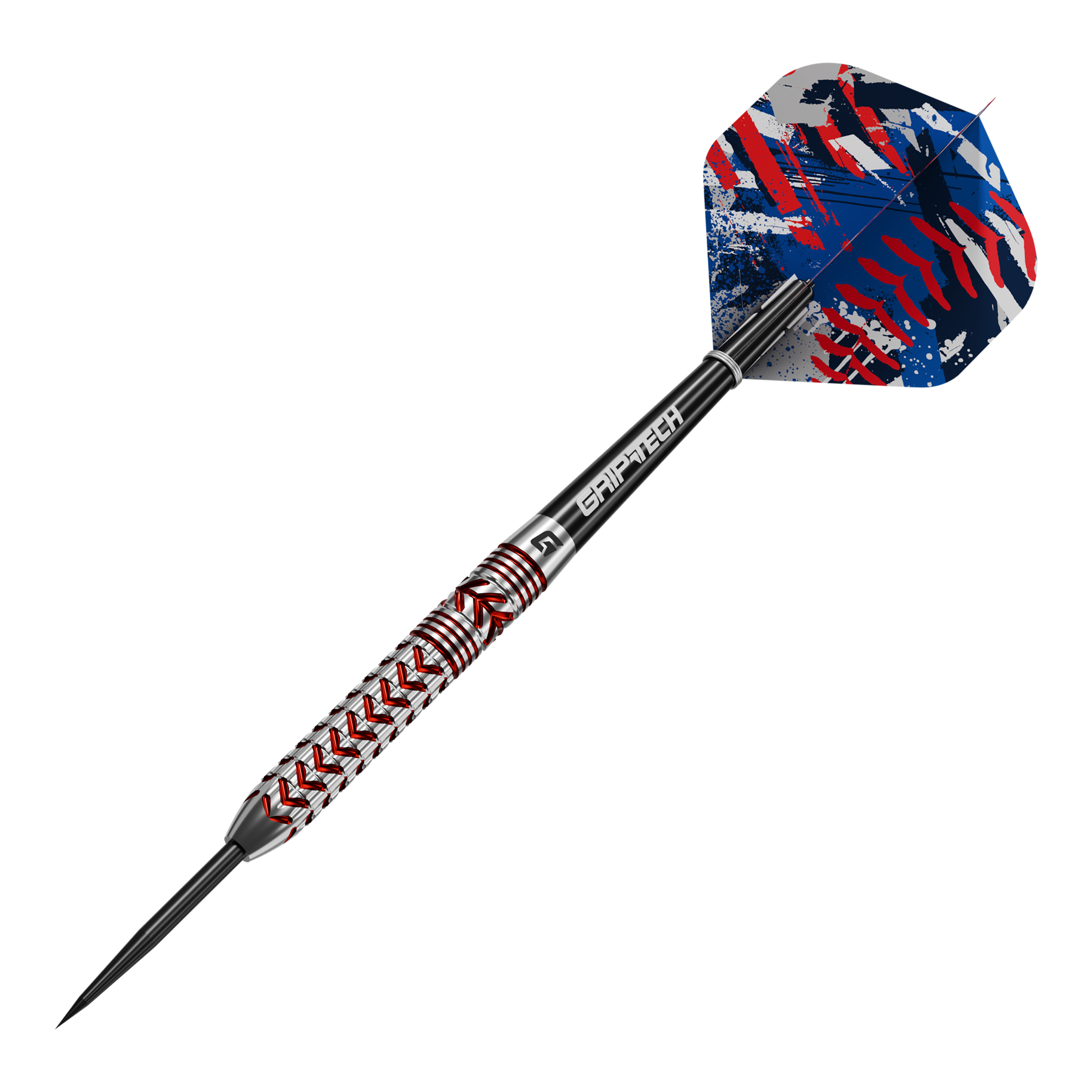Dardos de acero GOAT Curveball Abgebildet sind die GOAT Curveball Steeldarts. Die Steeldarts werden aus einer anderen Perspektive gezeigt.