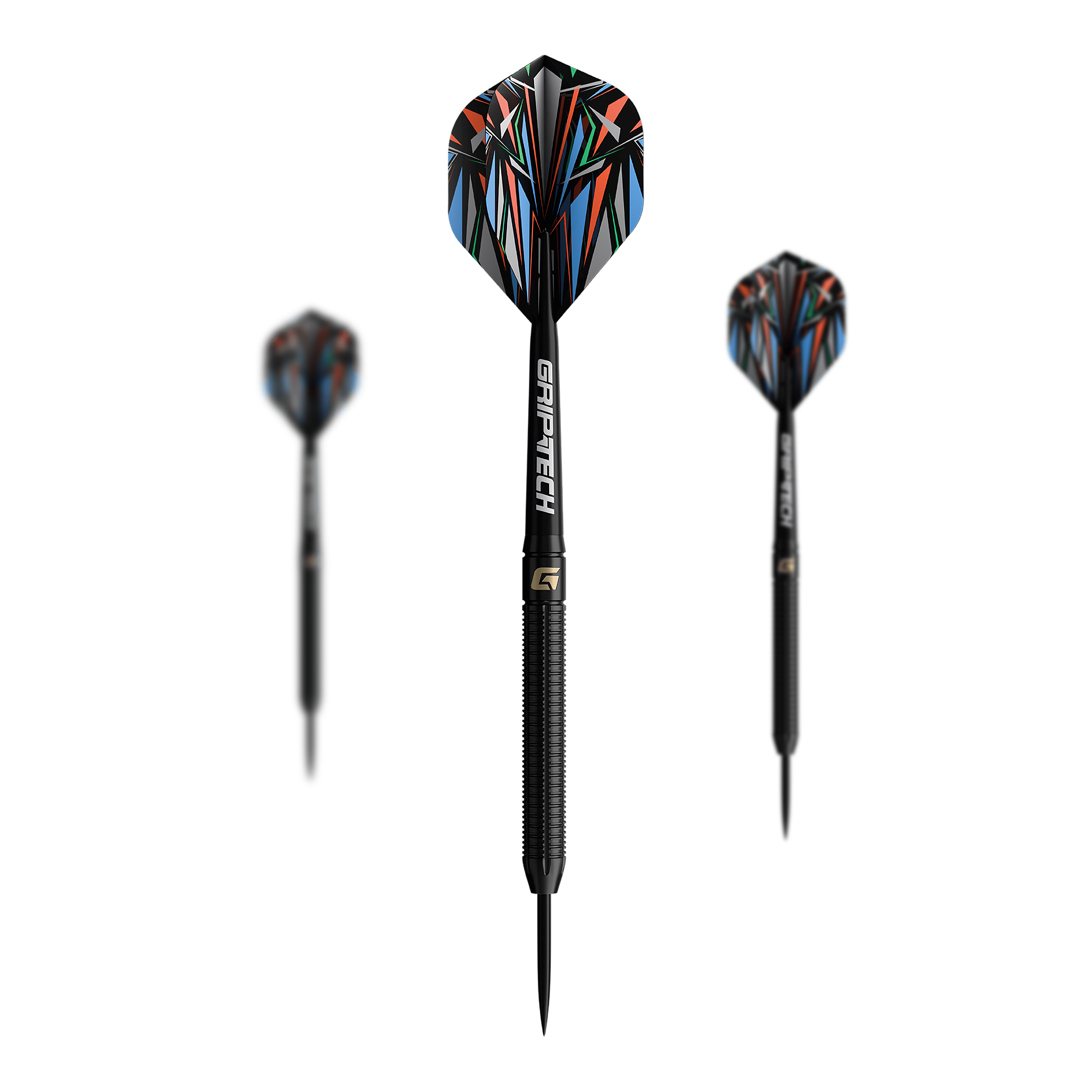 Dardos de acero de tungsteno negro GOAT Athlete Das Bild zeigt die GOAT Athlete Black Tungsten Steeldarts. Die Darts haben ein elegantes, schwarzes Design und sind aus Wolfram gefertigt.