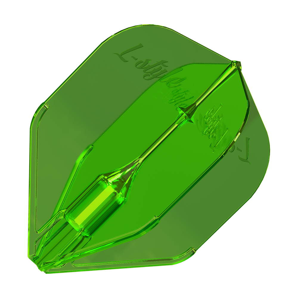 Plumas L-Style Fantom L3EZ Verde Hier ist ein einzelner L-Style Fantom L3EZ Flight Green abgebildet. Die Oberfläche erscheint leicht glänzend.