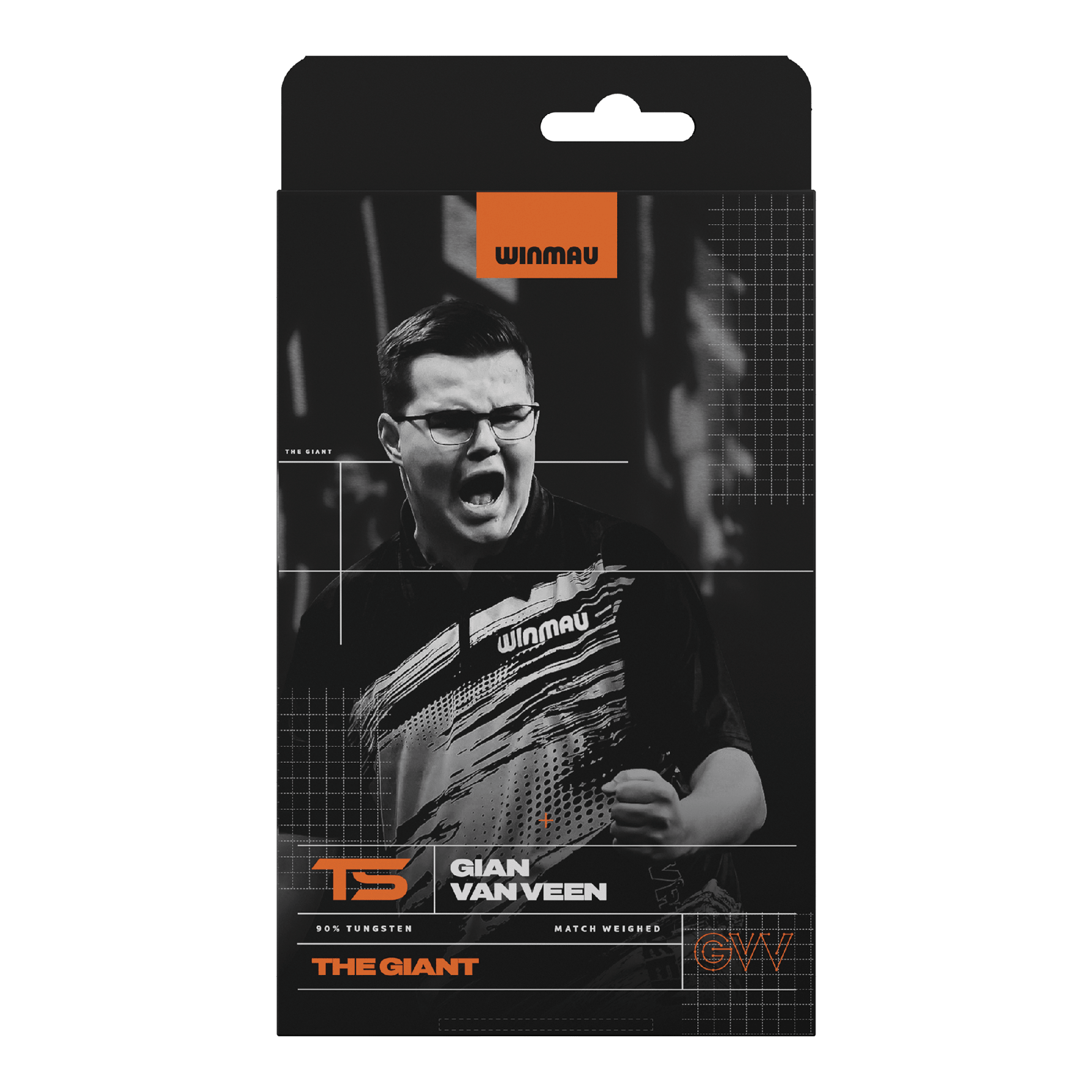 Dardos blandos Winmau Gian Van Veen TS - 18 g Abgebildet sind Winmau Gian Van Veen TS Softdarts, 18g. Die Darts sind einzeln aufgereiht zu sehen.