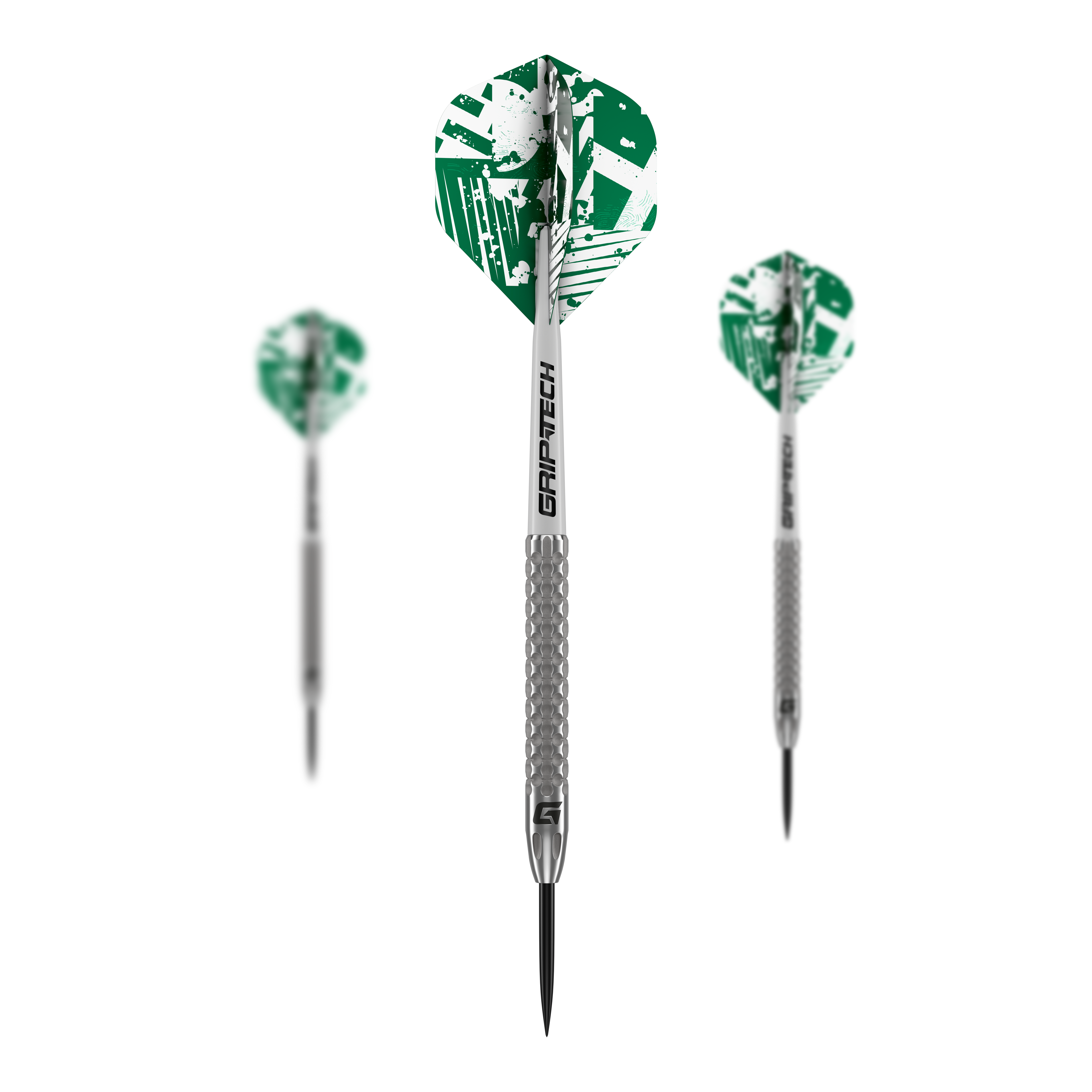 Dardos de acero de tungsteno GOAT Fairway V2 Das Produkt GOAT Fairway V2 Tungsten Steeldarts ist als Set nebeneinander dargestellt. Die Barrels wirken einheitlich.