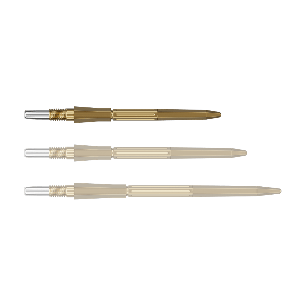 Puntas de dardo Target Elysian Archetype 43 Swiss Point de acero - Oro Auf dem Foto sind goldfarbene SwissPoint Dartspitzen mit 30 mm Länge zu sehen. Die Dartspitzen sind für Zielgenauigkeit beim Dartspiel entwickelt.