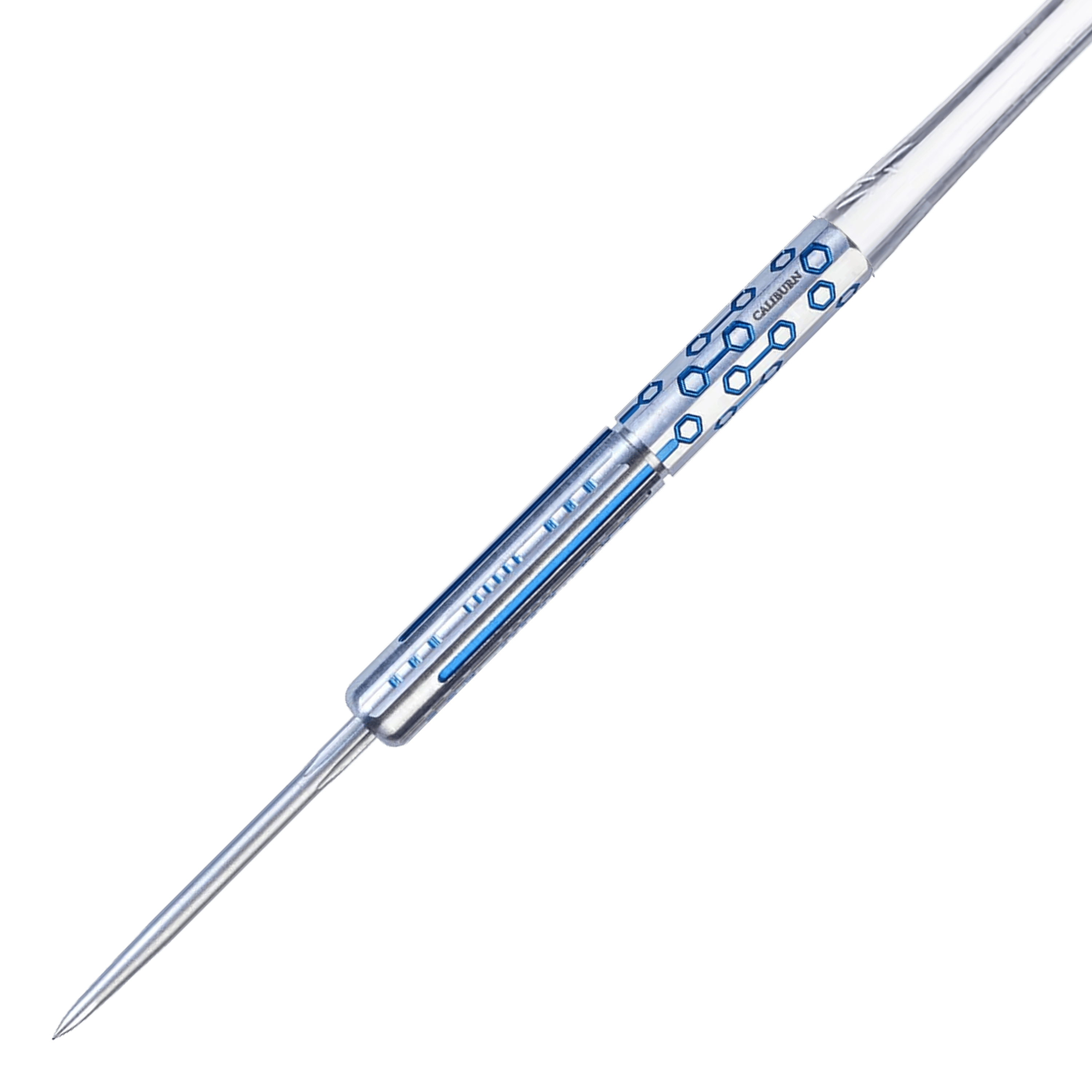 Dardos de acero Demeter de la serie Caliburn Starships - 23 g Das Bild zeigt die Caliburn Starships Series Demeter Steeldarts mit einem Gewicht von 23g. Die Steeldarts sind detailliert dargestellt.
