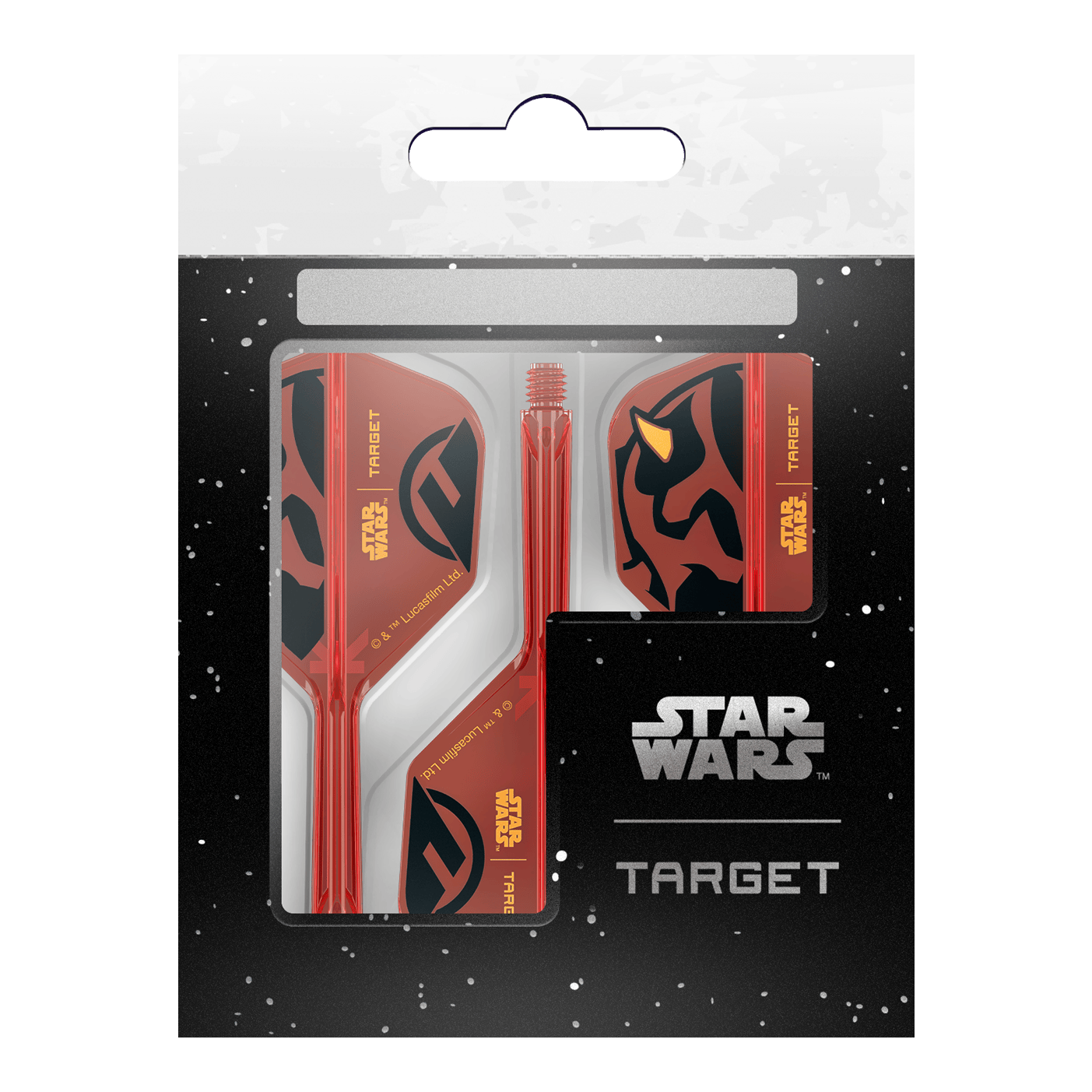 Target Star Wars K-Flex Darth Maul No6 Flights werden präsentiert. Die Flights besitzen ein auffälliges Design mit Darth Maul von Star Wars.