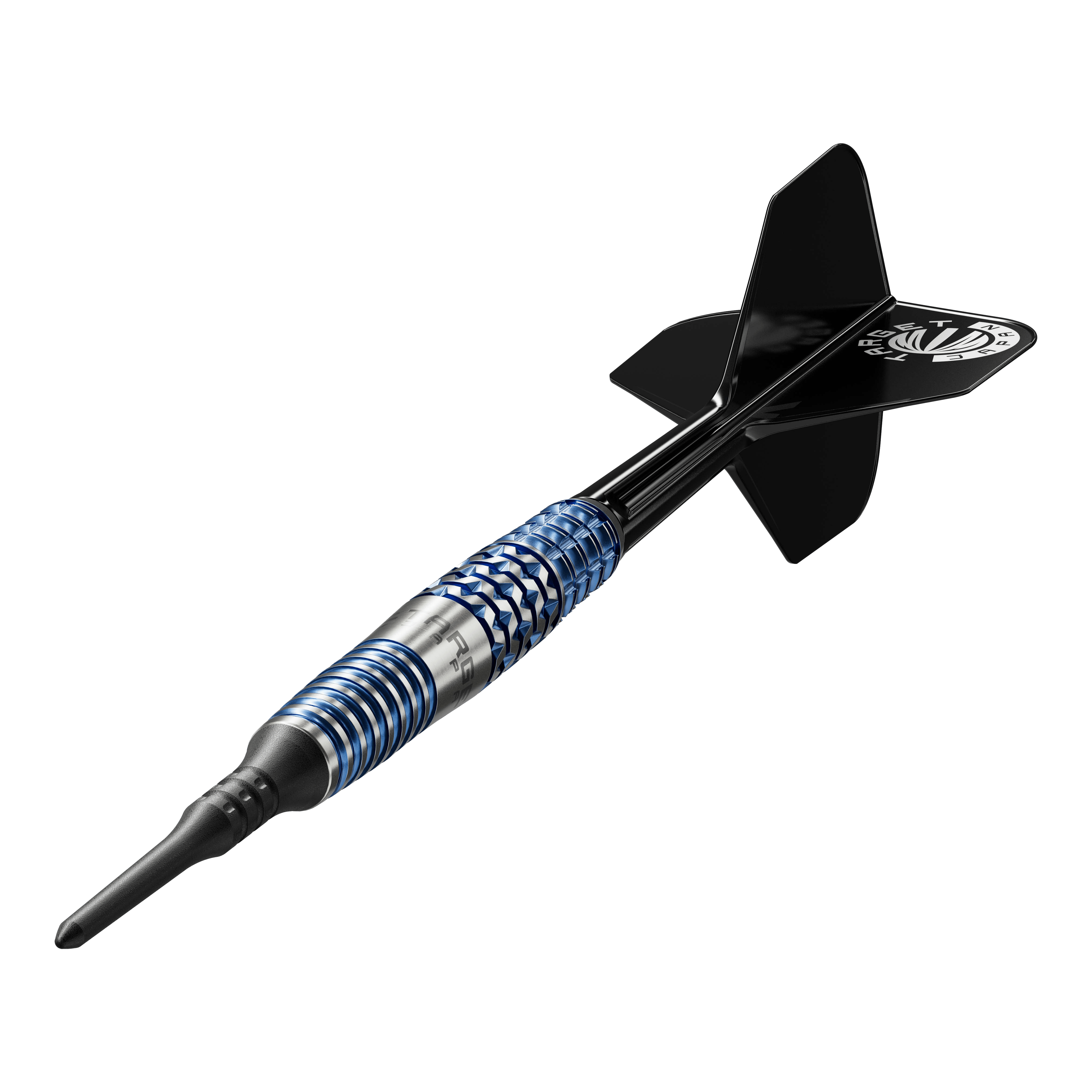 Dardos blandos Target Japan Toru Suzuki Sereno GEN2 - 20 g Dies ist ein Softdart mit einem schwarzen Flight und einem silber-blauen Barrel. Es handelt sich um das Modell "Target Japan Toru Suzuki Sereno GEN2 Softdarts - 20g".