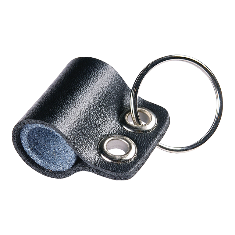 Piedra de afilar para dardos con llavero Winmau Das Bild zeigt einen Winmau Keyring Dart Sharpener Schleifstein. Es handelt sich um einen kleinen Dartschleifstein mit Schlüsselanhänger.