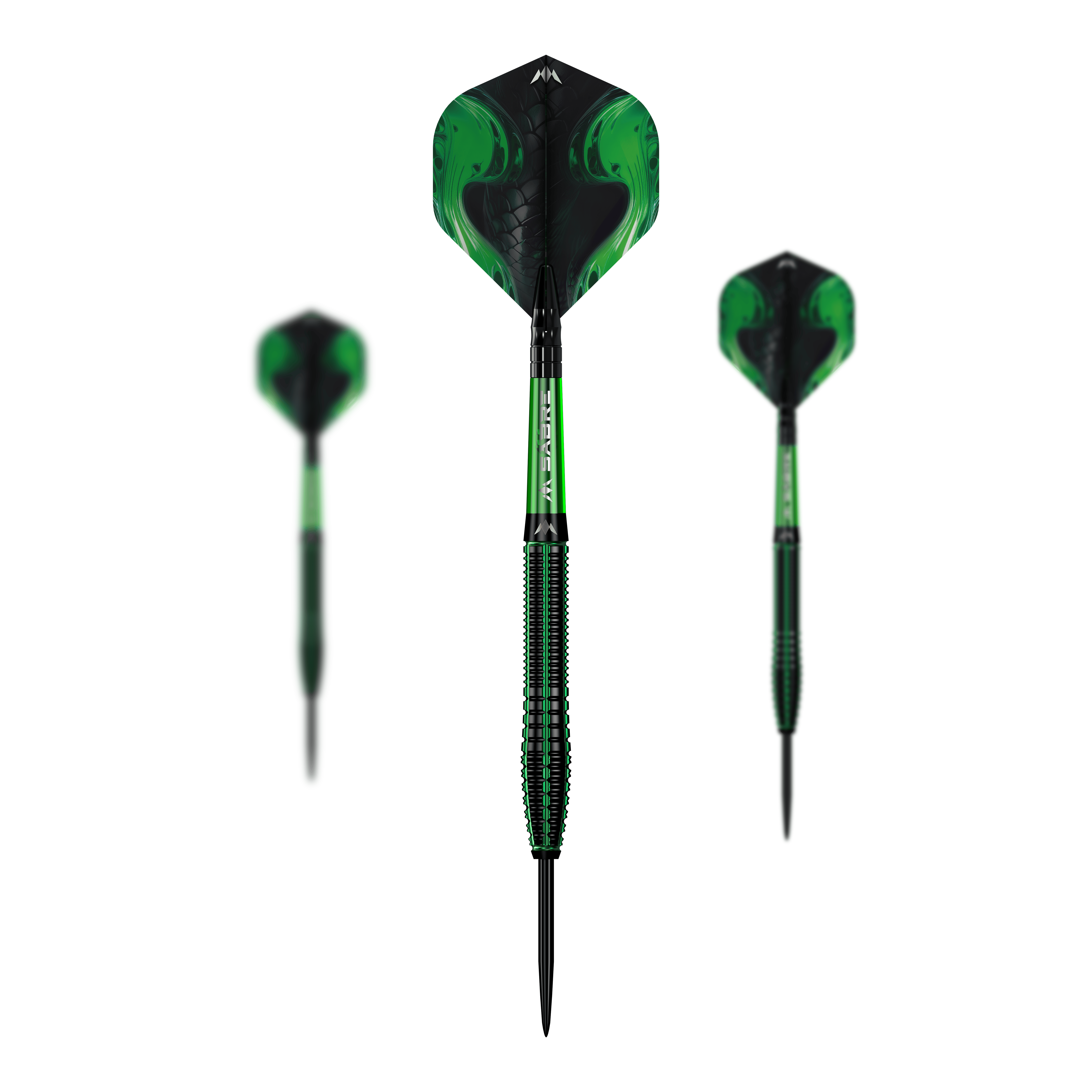 dardos de acero Mission Venom Das Set Mission Venom Steeldarts liegt sortiert im Bild. Das Material erscheint stabil.