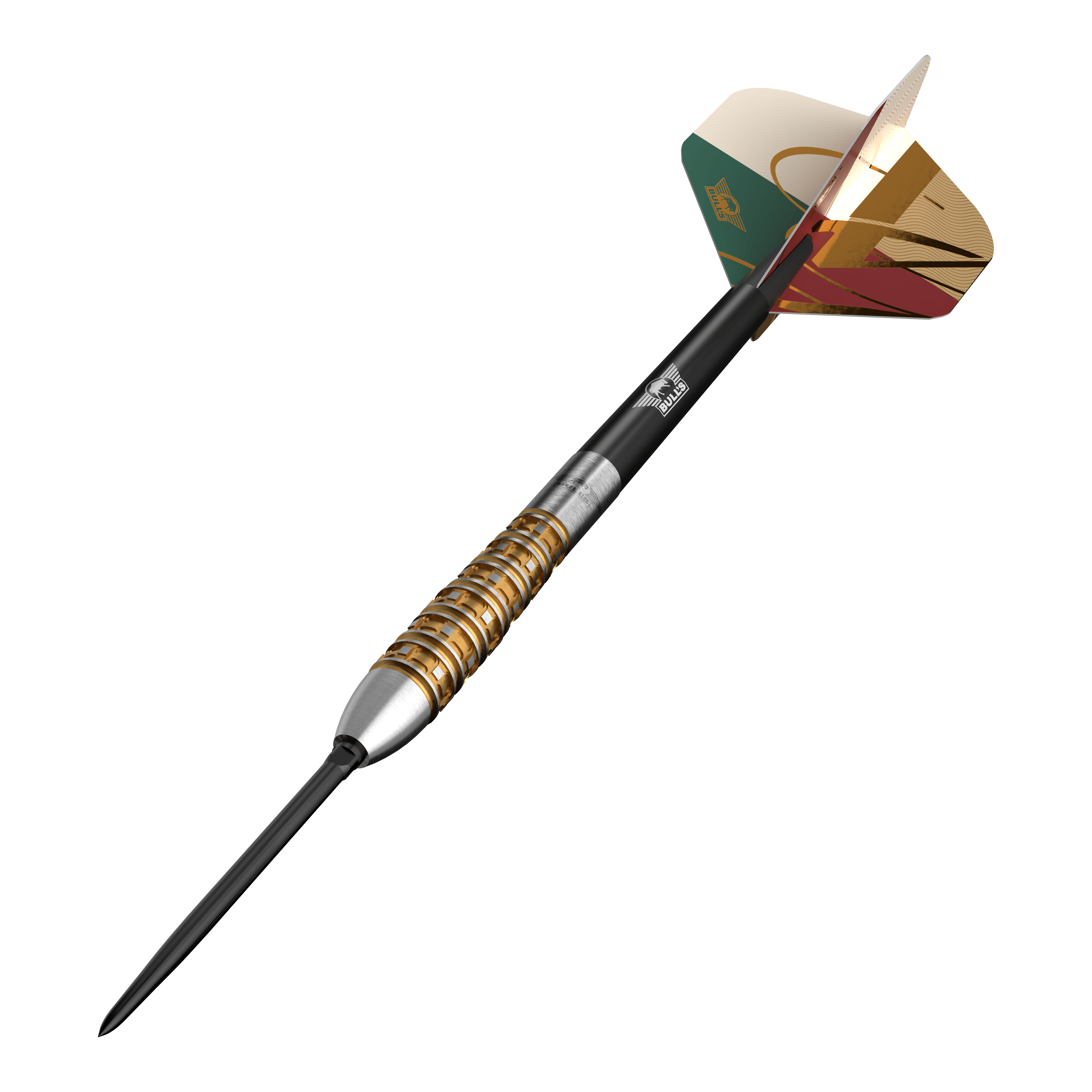 Dardos de acero convertibles Bulls NL Vintage Bomb Gezeigt werden Bulls NL Vintago Bomb Convertible Point Steeldarts. Die Darts sind vielseitig einsetzbar und besonders langlebig.