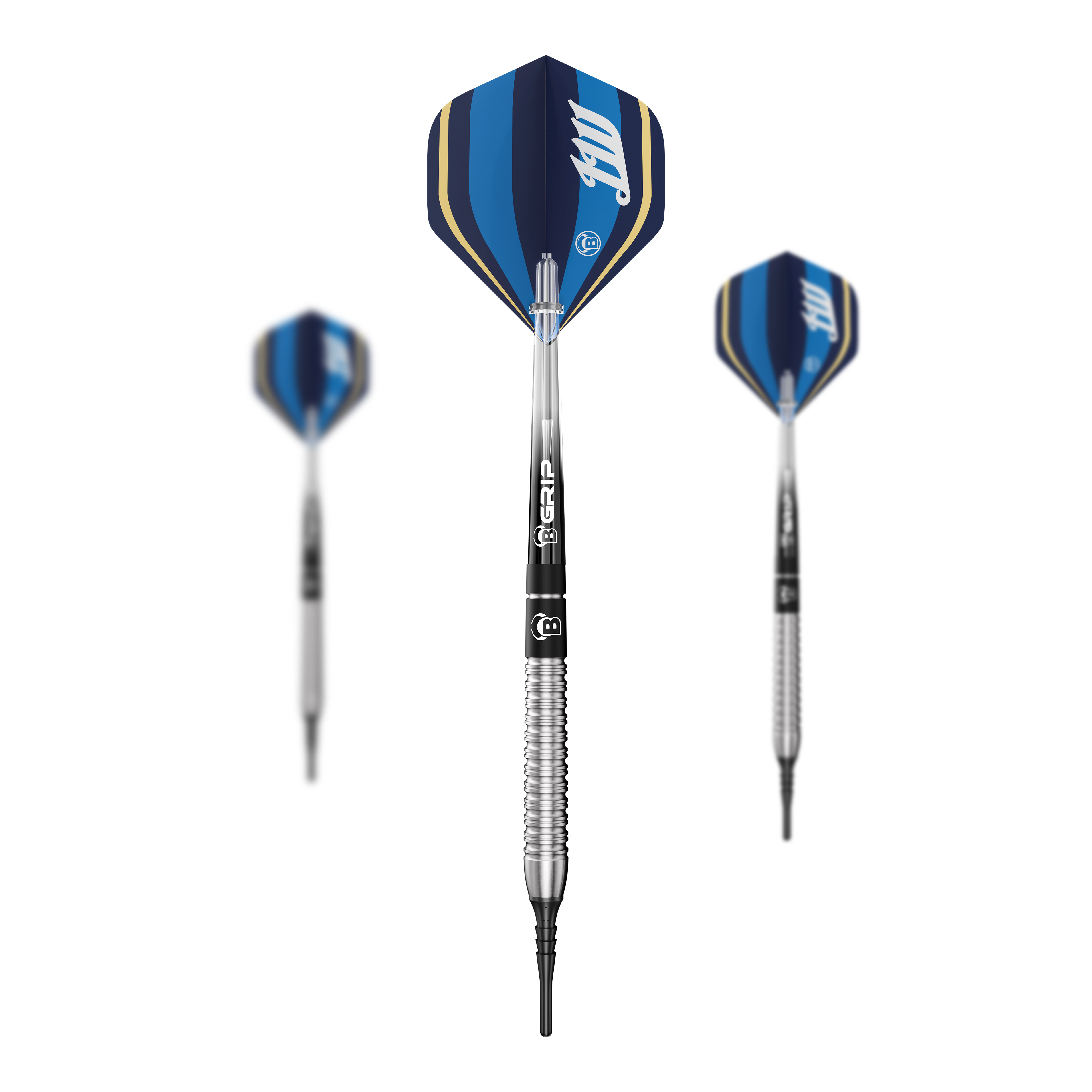 Dardos blandos Bulls Leon Weber - 22 g Auf dem Bild sind Bulls Leon Weber Softdarts - 22g als komplettes Set dargestellt. Das Set eignet sich perfekt für den Einstieg ins Softdart-Spiel.