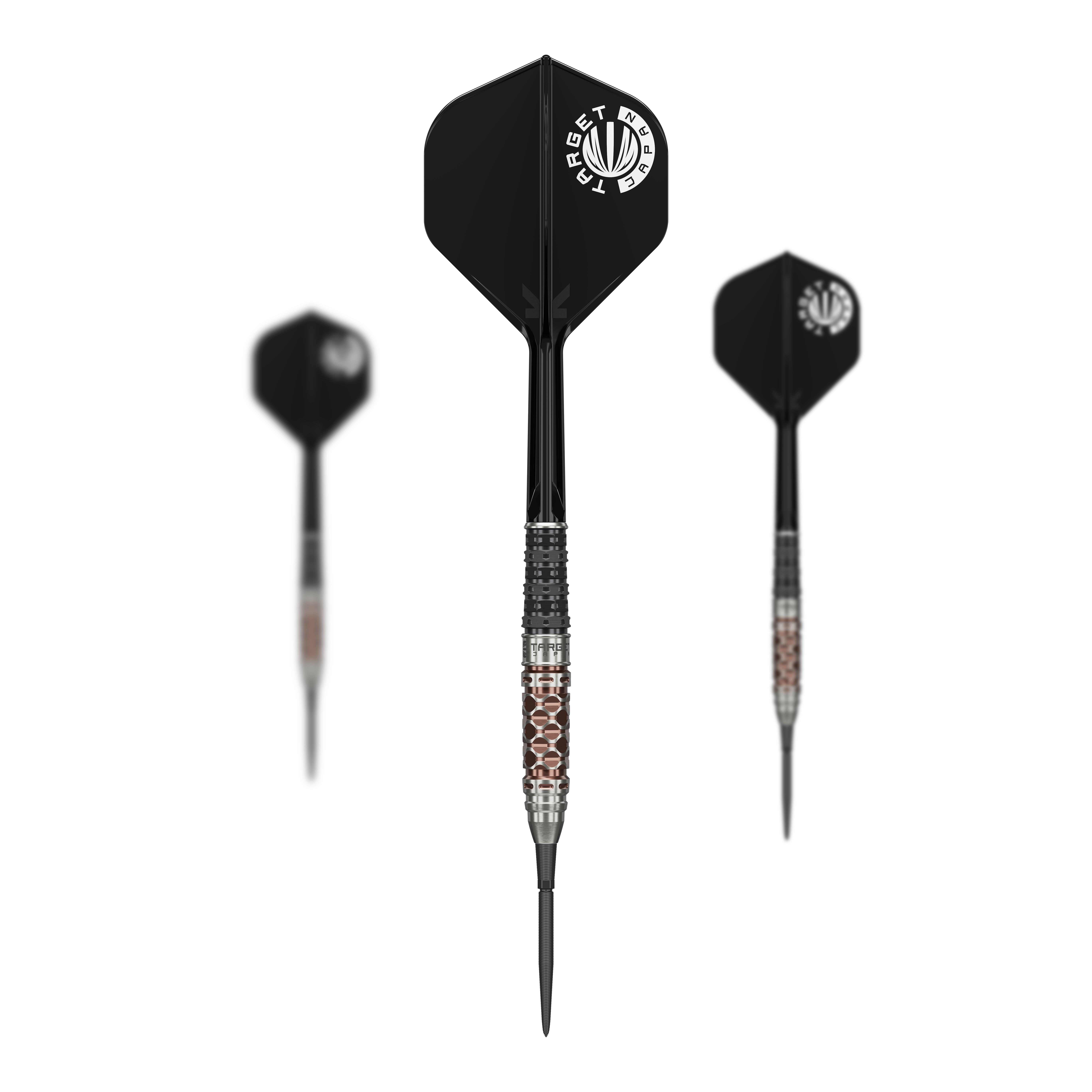 Dardos de acero Target Japan Charis GEN6 Swiss Point - 23 g Dieses Bild präsentiert das Set der Target Japan Charis GEN6 Swiss Point Steeldarts - 23g. Es zeigt alle enthaltenen Darts in einer Übersicht.