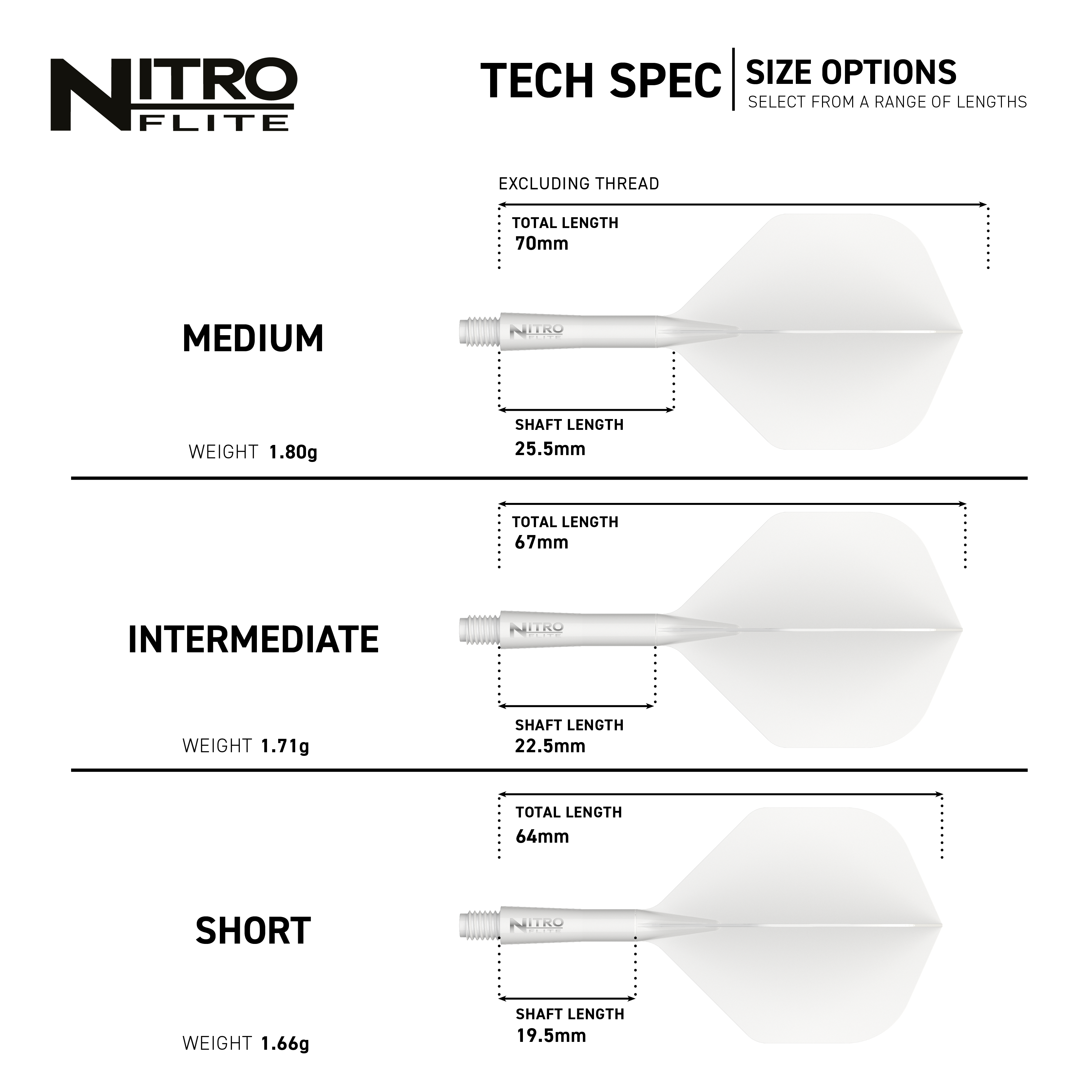 Red Dragon Nitroflite Eje Blanco Vuelos Blancos No2 Das Bild zeigt die Red Dragon Nitroflite White Shaft White Flights No2. Es handelt sich um weiße Dartflights mit weißem Schaft.