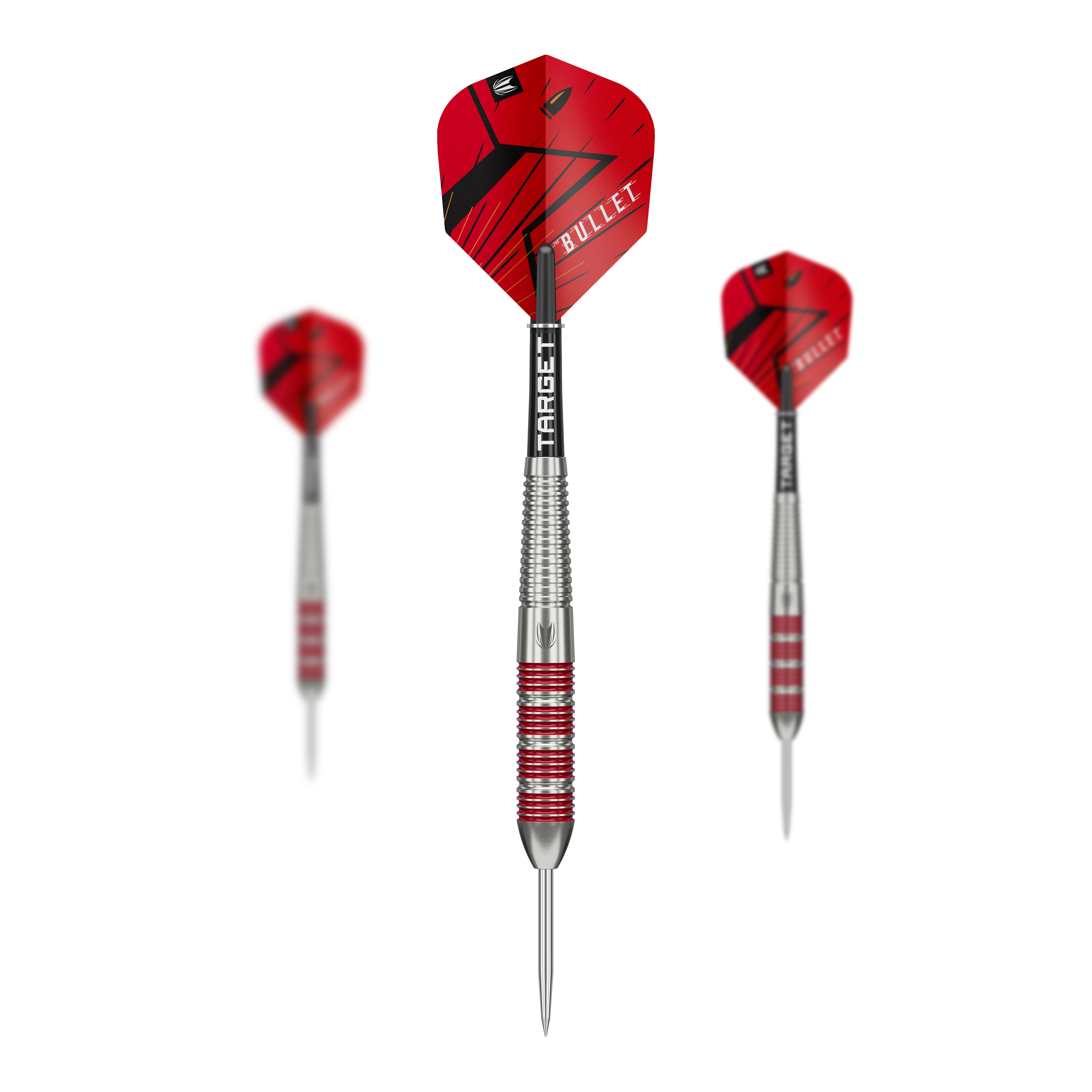 Juego de 100 dardos Steeldart de latón Target Stephen Bunting Bullet - 22 g