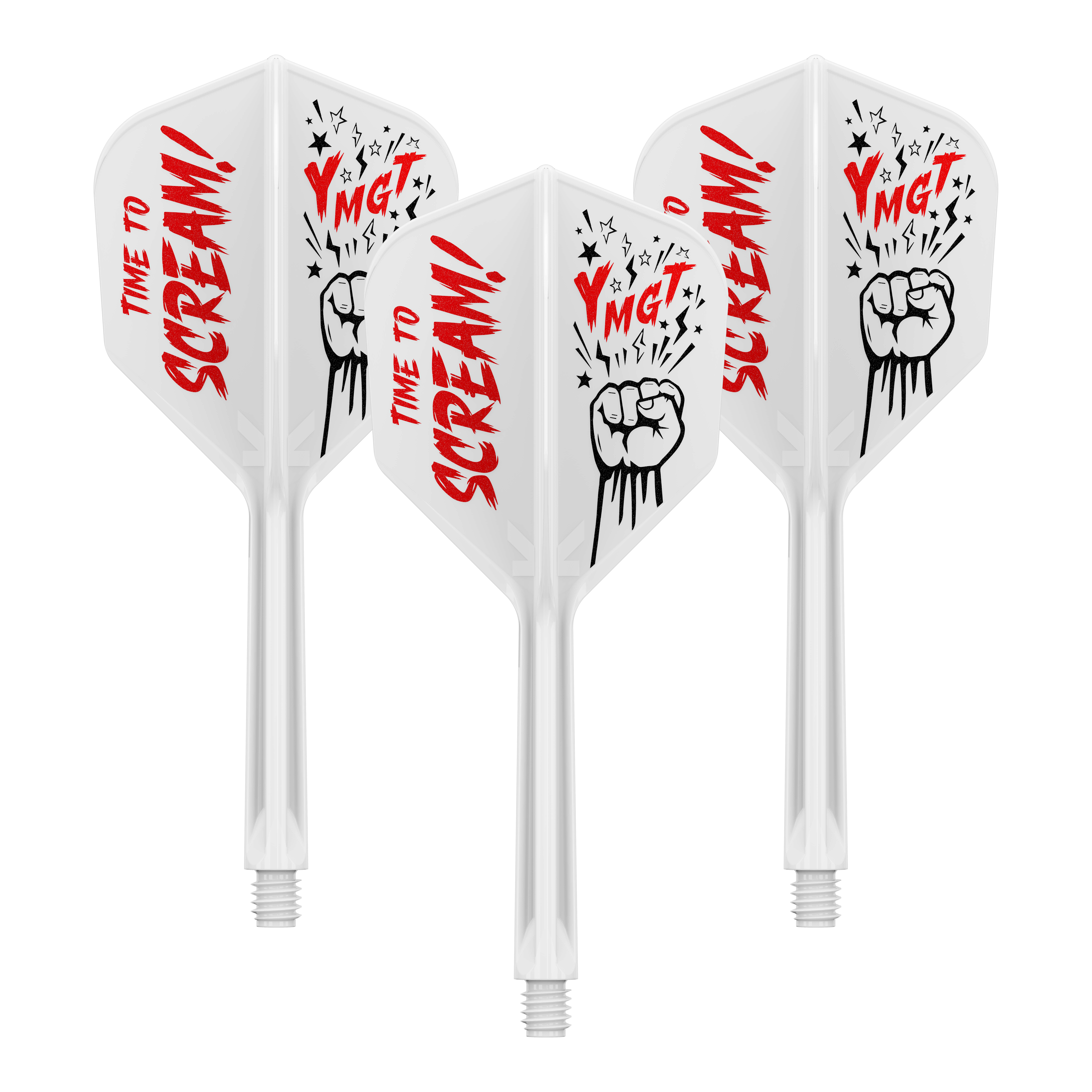 Sistema de eje de vuelo Target Japan K-Flex Scream No6 Das Bild zeigt das Produkt 410244_Target_Japan_K-Flex_Scream_No6_Flight-Shafts-System_33mm_1Set. Es handelt sich um einen Dartschaft mit Flight-System.