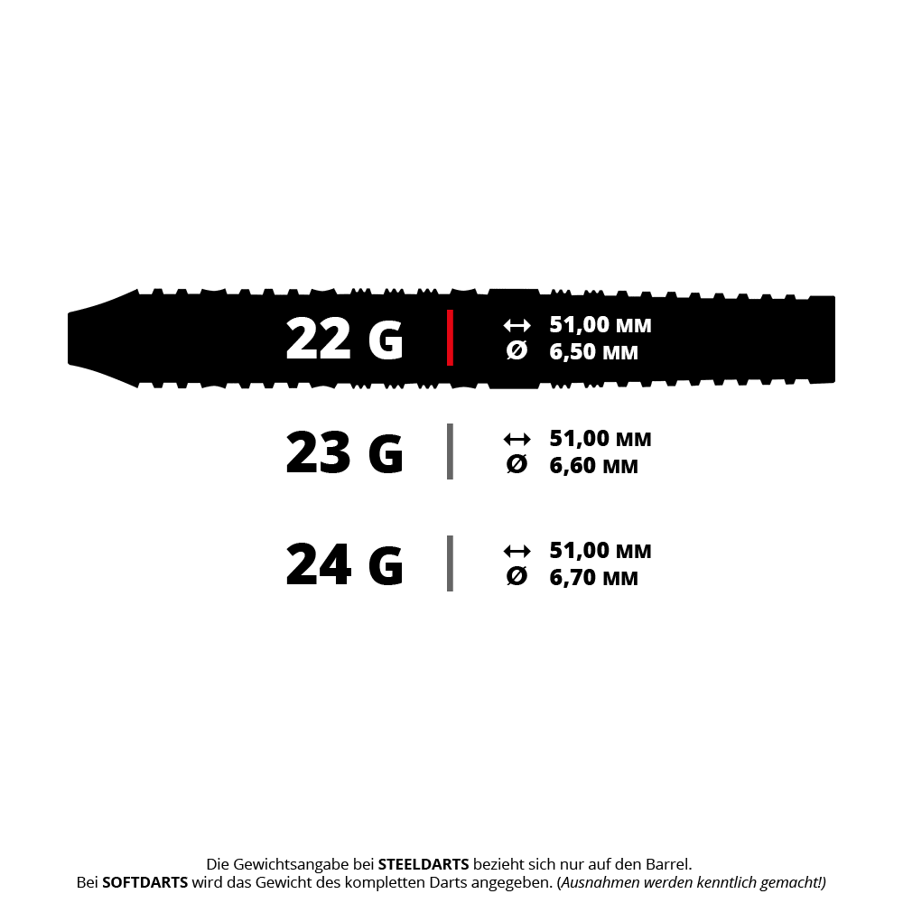 Harrows NX90 Parallel Steeldarts