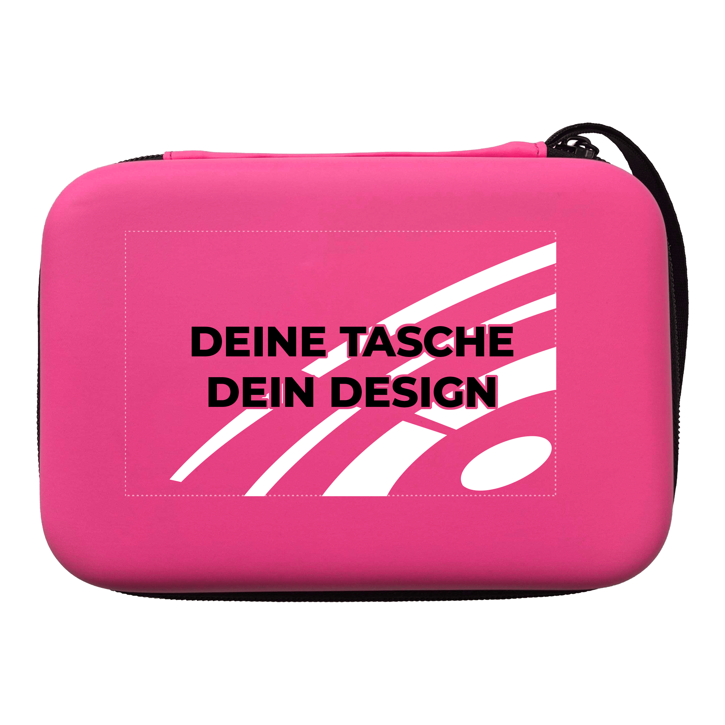 Estuche para dardos System-4 con tu diseño Das Bild zeigt ein Produkt mit dem Dateinamen MCS4-Pink_McDart_System4_Dartcase_Mit_Wunschdruck_Pink_2. Es handelt sich um eine weitere Ansicht des Artikels.
