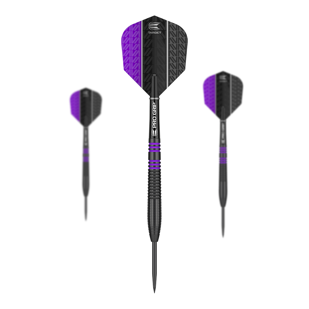 Dardos de acero Target Vapor8 Black Purple