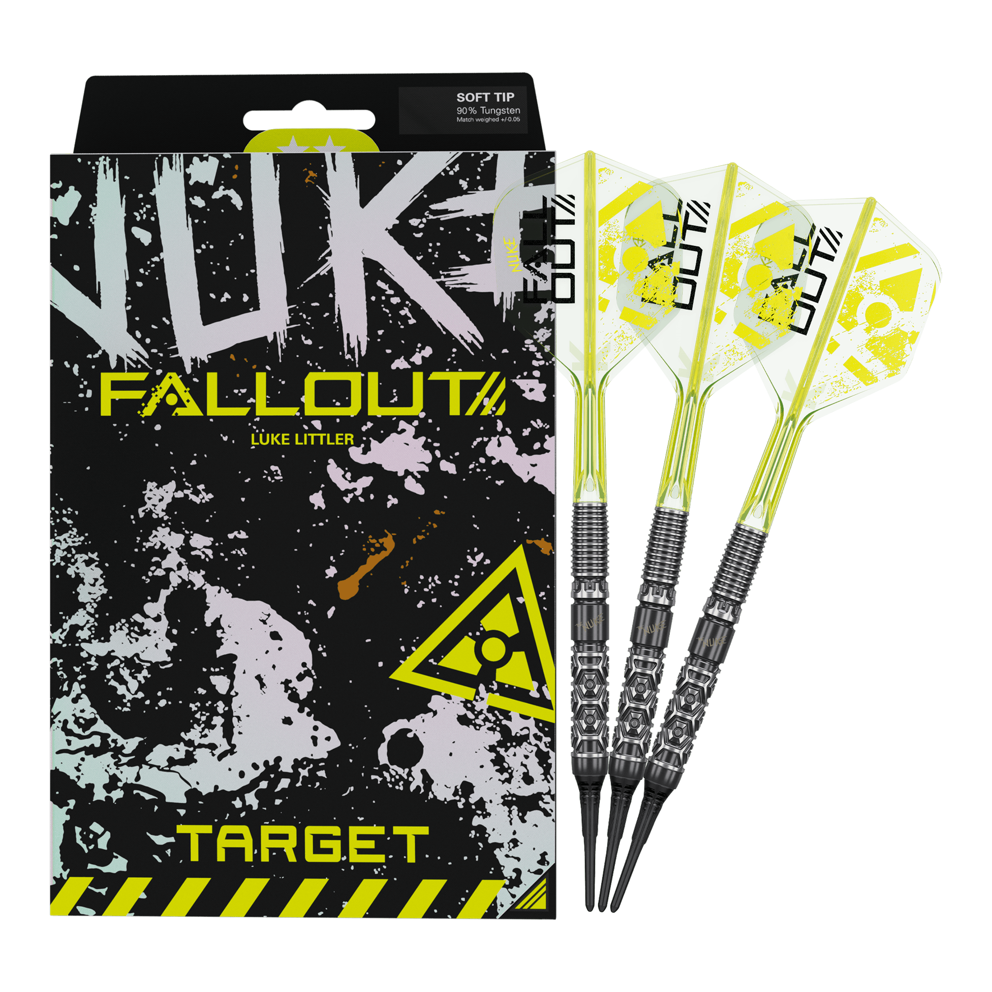 Dardos blandos Target Luke Littler Nuke Fallout - 19 g