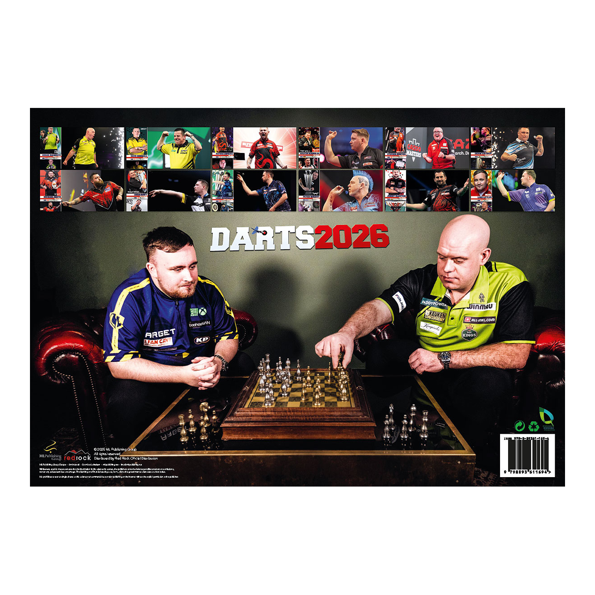 Darts Kalender 2026 Auf dem Bild ist der Darts Kalender 2026 zu sehen. Es handelt sich um einen Wandkalender mit Darts-Design für 2026.