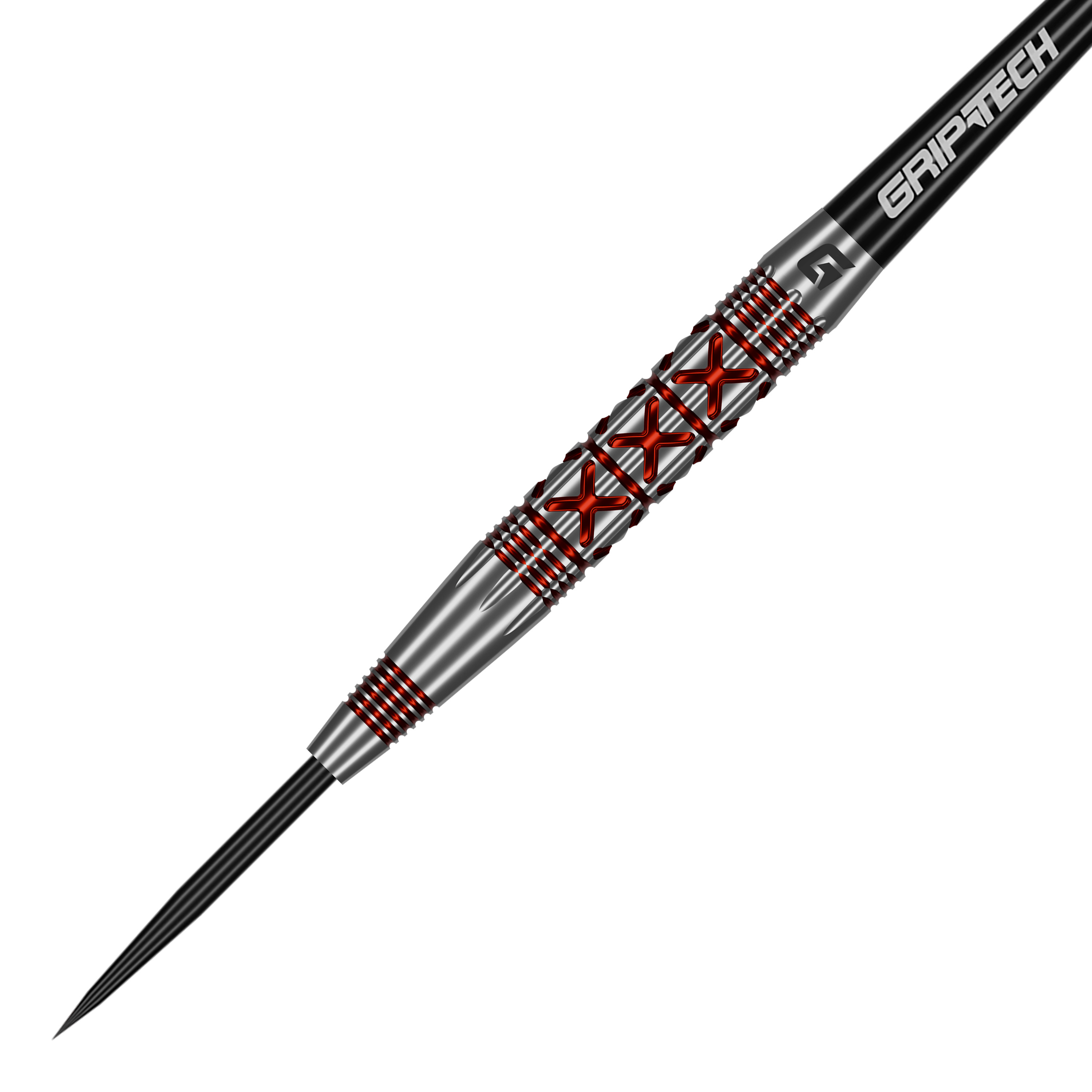 GOAT ataca dardos de acero Das Foto zeigt die GOAT Strikes Steeldarts aus einer anderen Perspektive. Die Details des Dartpfeils sind gut erkennbar.