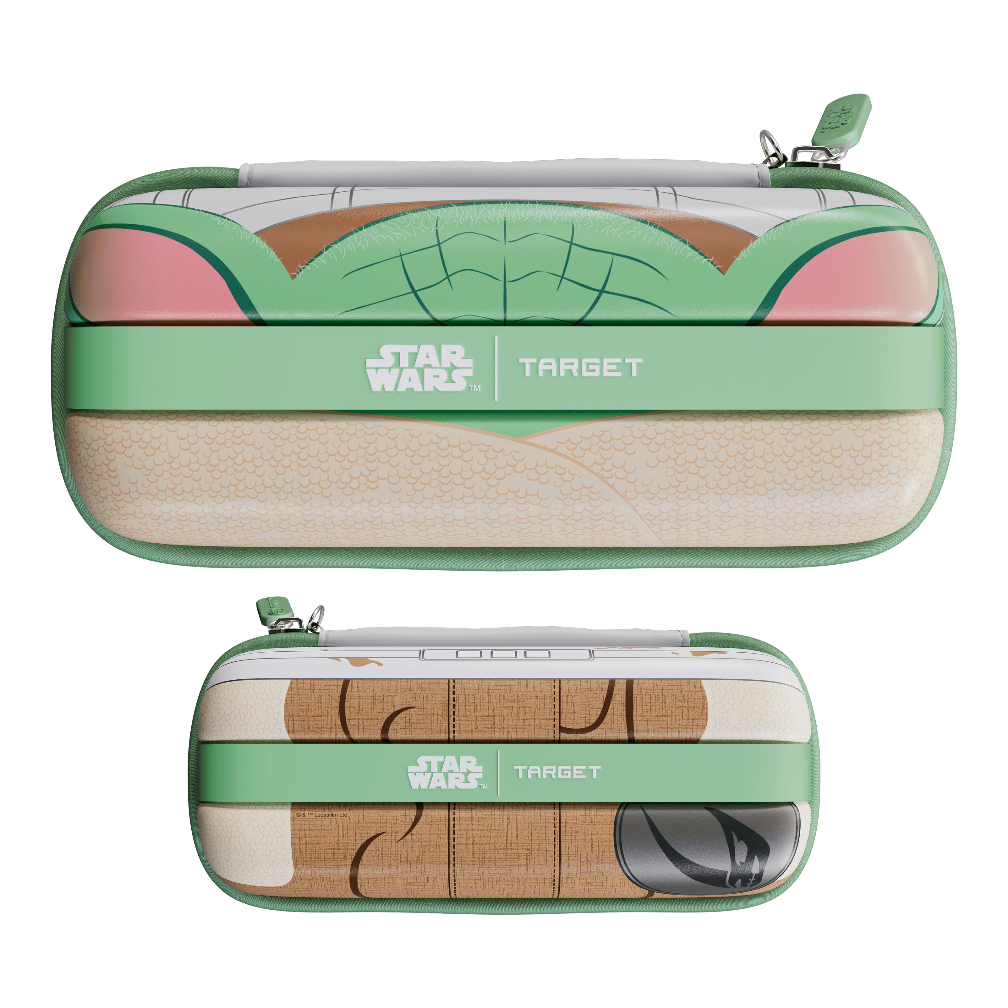 Estuche para dardos Star Wars Boa de Target - Grogu Das Bild zeigt das Target Star Wars Boa Dartcase - Grogu. Dies ist ein spezielles Dartcase mit einem Grogu-Motiv aus Star Wars.