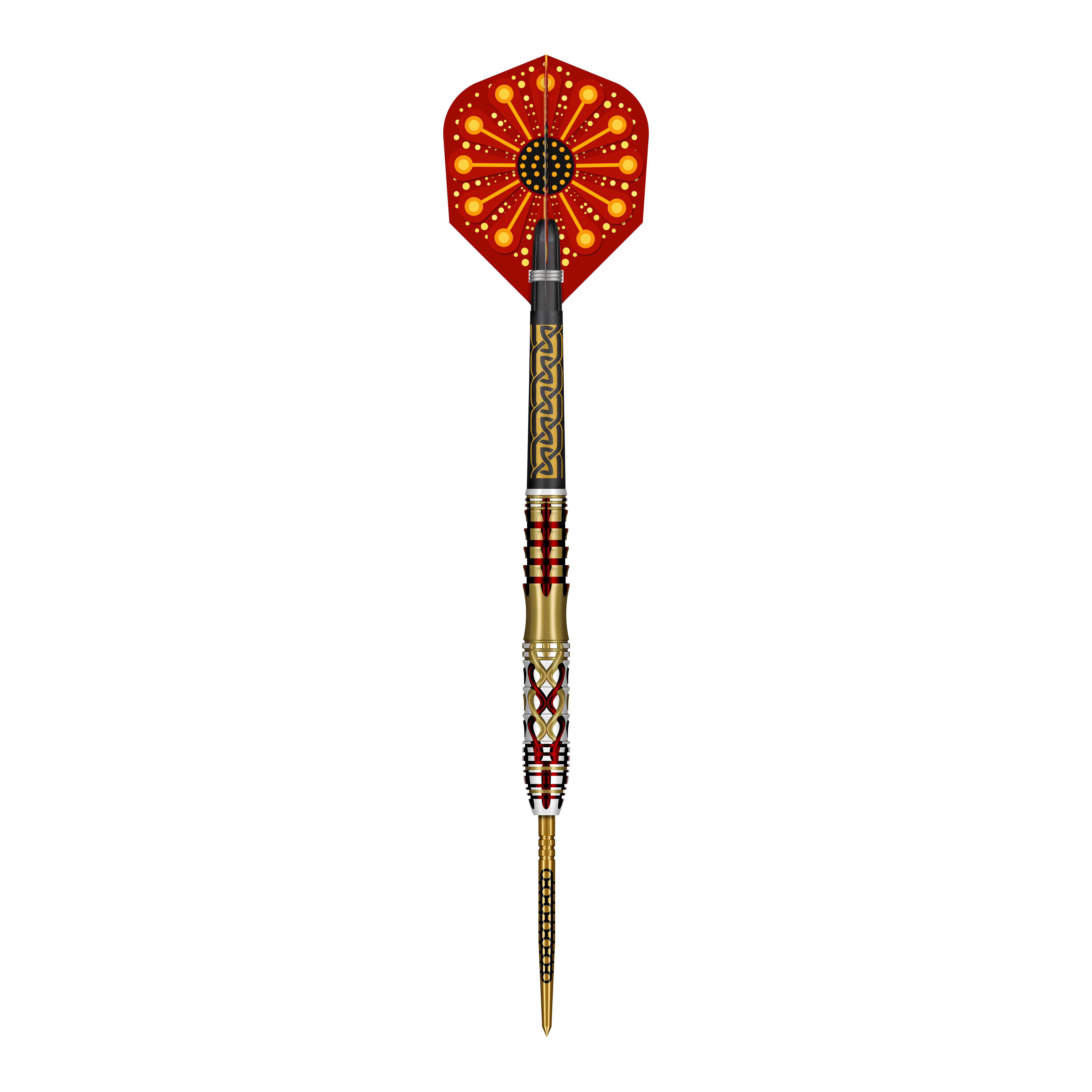 Dardos de acero Shot Goths Alaric Turbo Point - 23 g Abgebildet ist ein Set der Shot Goths Alaric Turbo Point Steeldarts mit 23g Gewicht. Die Steeldarts werden für professionelle Dartspieler empfohlen.