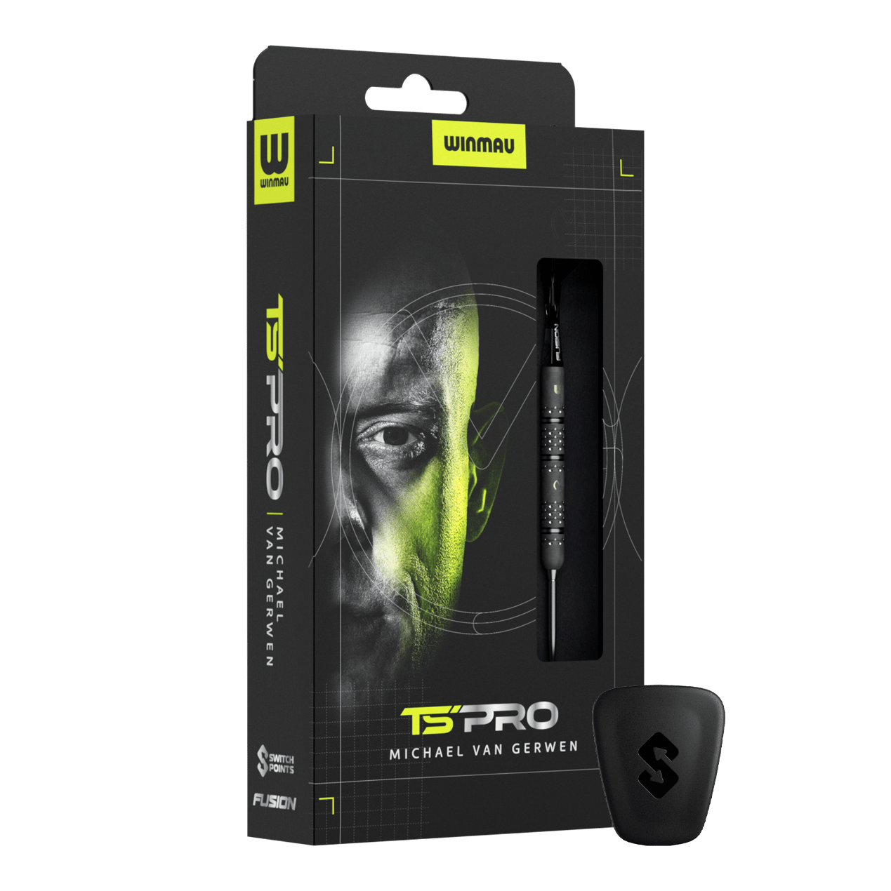 Dardos de acero Winmau Michael Van Gerwen TS-PRO Switch Point